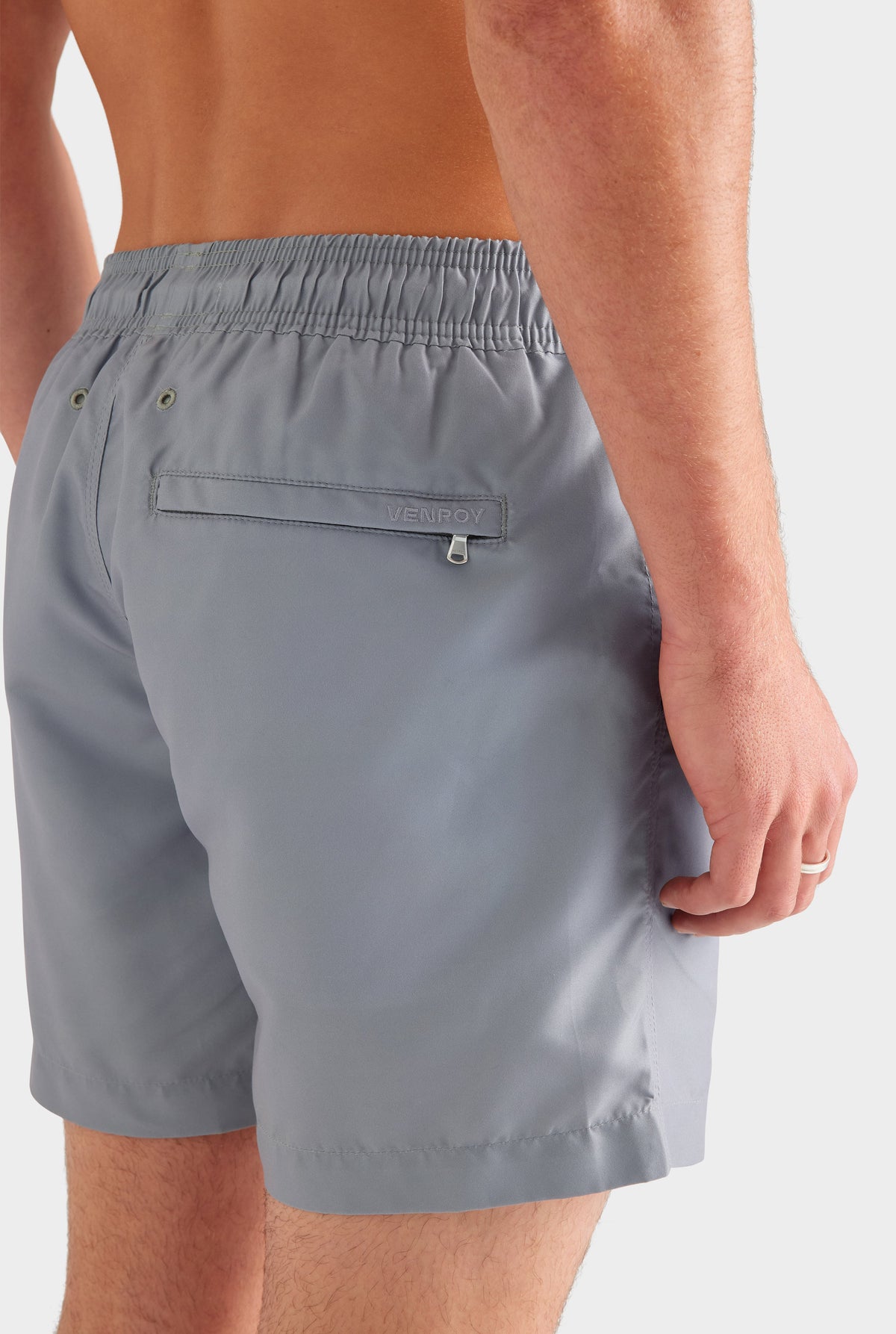 Printed Swim Short - Washed Grey/Barcelona Dragon [[AU_MEDIA:gid://shopify/MediaImage/27759708405847]]