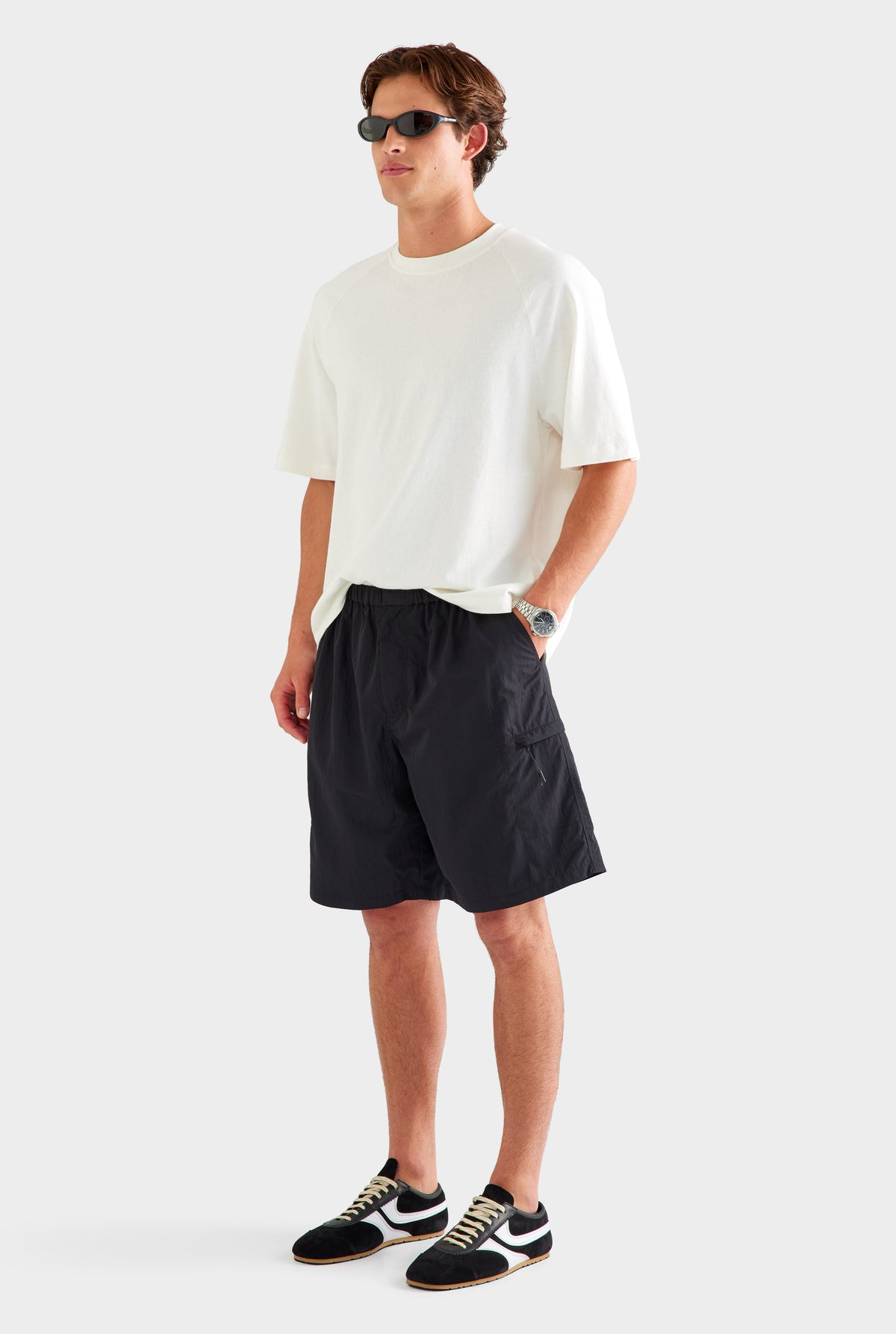 Nylon Utility Short - Black [[AU_MEDIA:gid://shopify/MediaImage/27759801827415]]