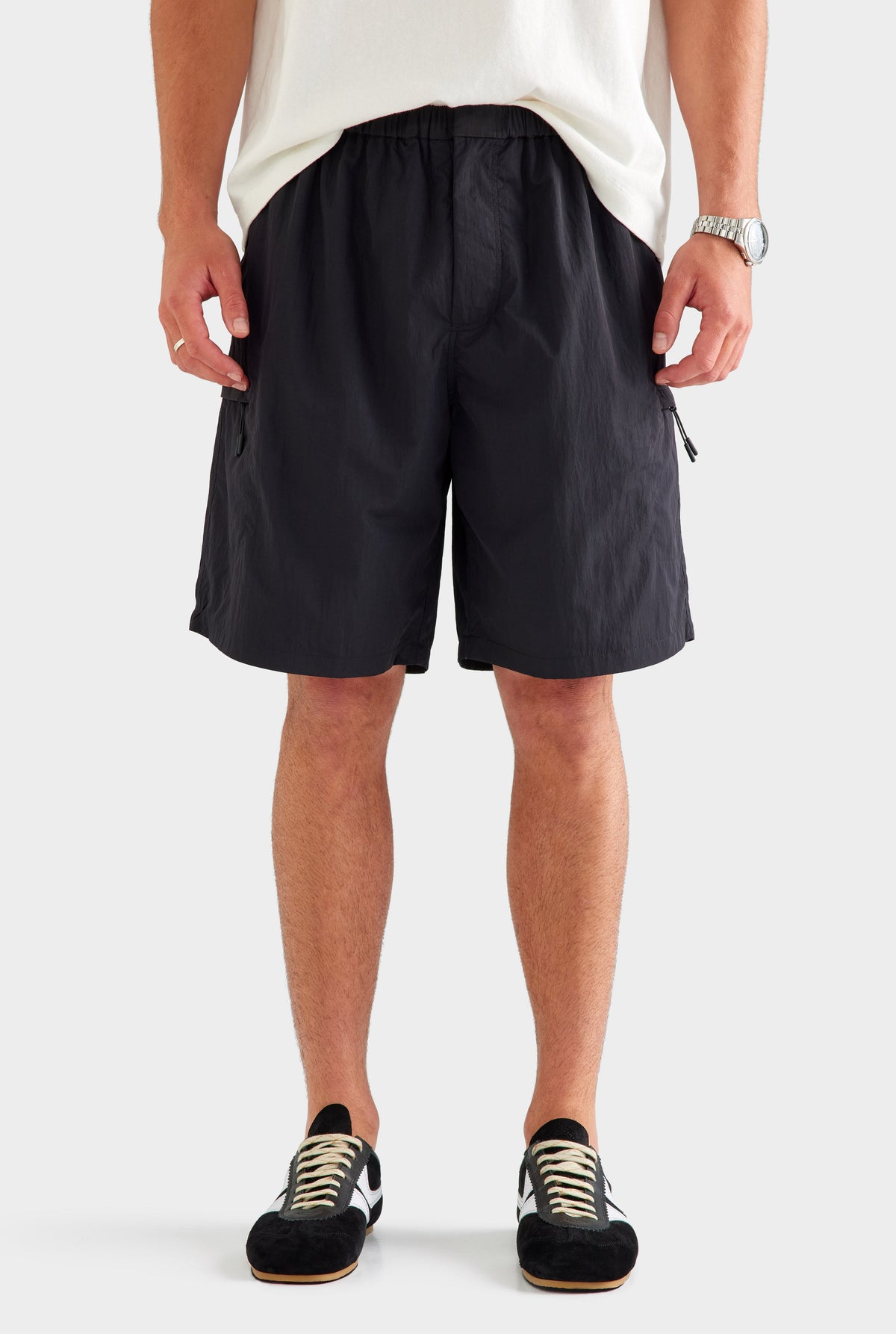 Nylon Utility Short - Black [[AU_MEDIA:gid://shopify/MediaImage/27759805988951]]