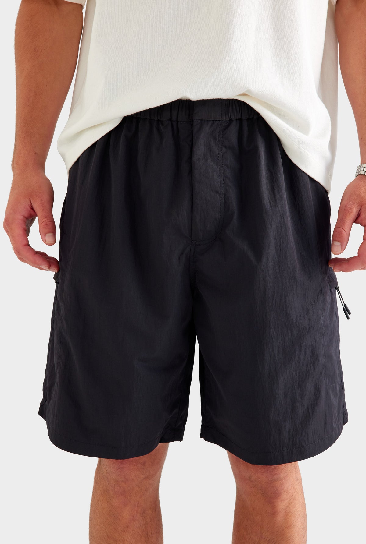 Nylon Utility Short - Black [[AU_MEDIA:gid://shopify/MediaImage/27759806447703]]