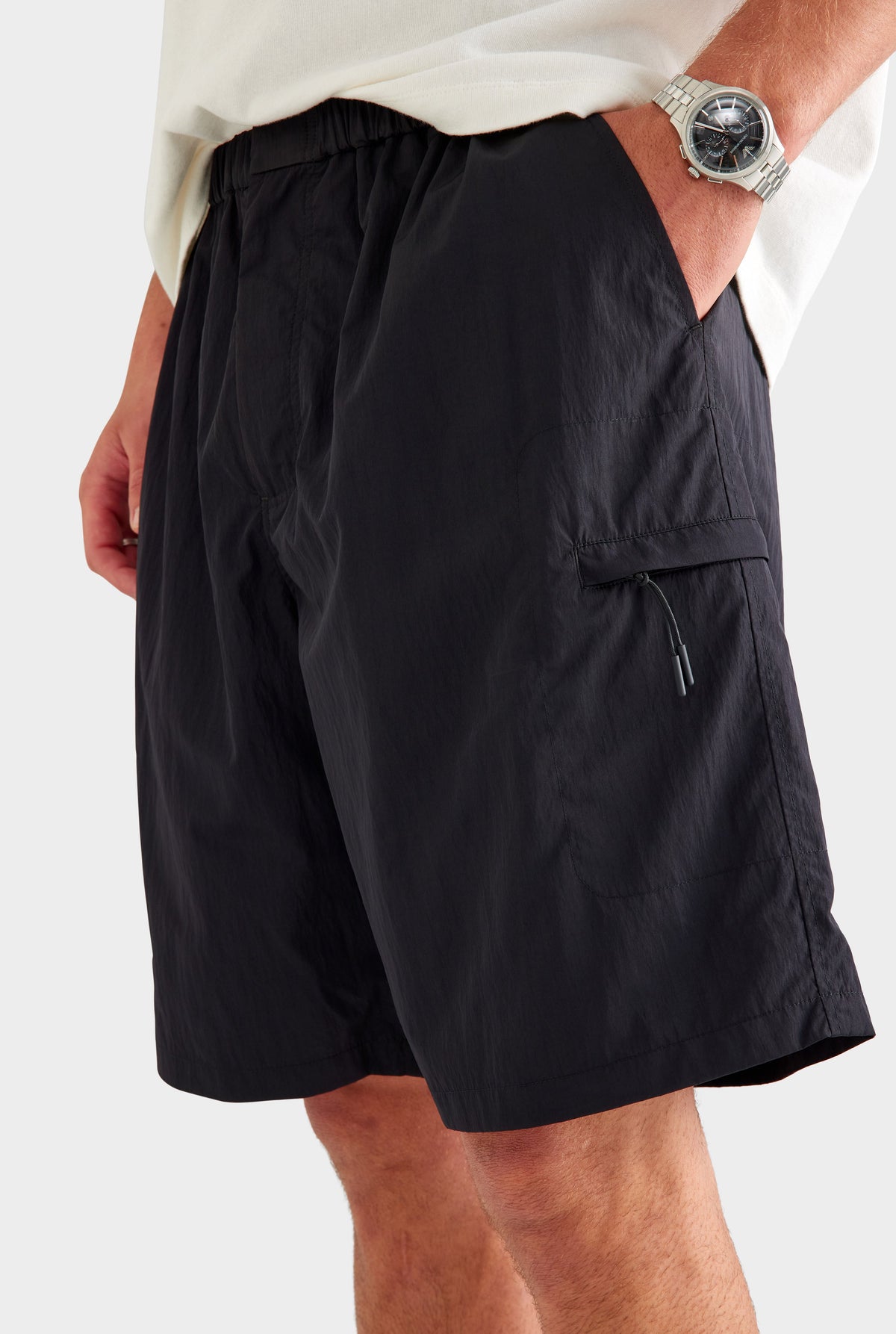 Nylon Utility Short - Black [[AU_MEDIA:gid://shopify/MediaImage/27759801303127]]