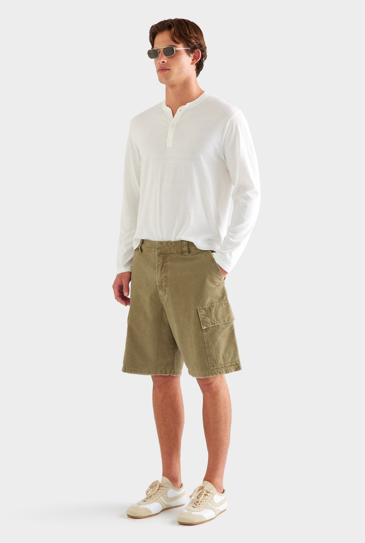 Ripstop Cargo Short - Dried Herb [[AU_MEDIA:gid://shopify/MediaImage/27759808086103]]