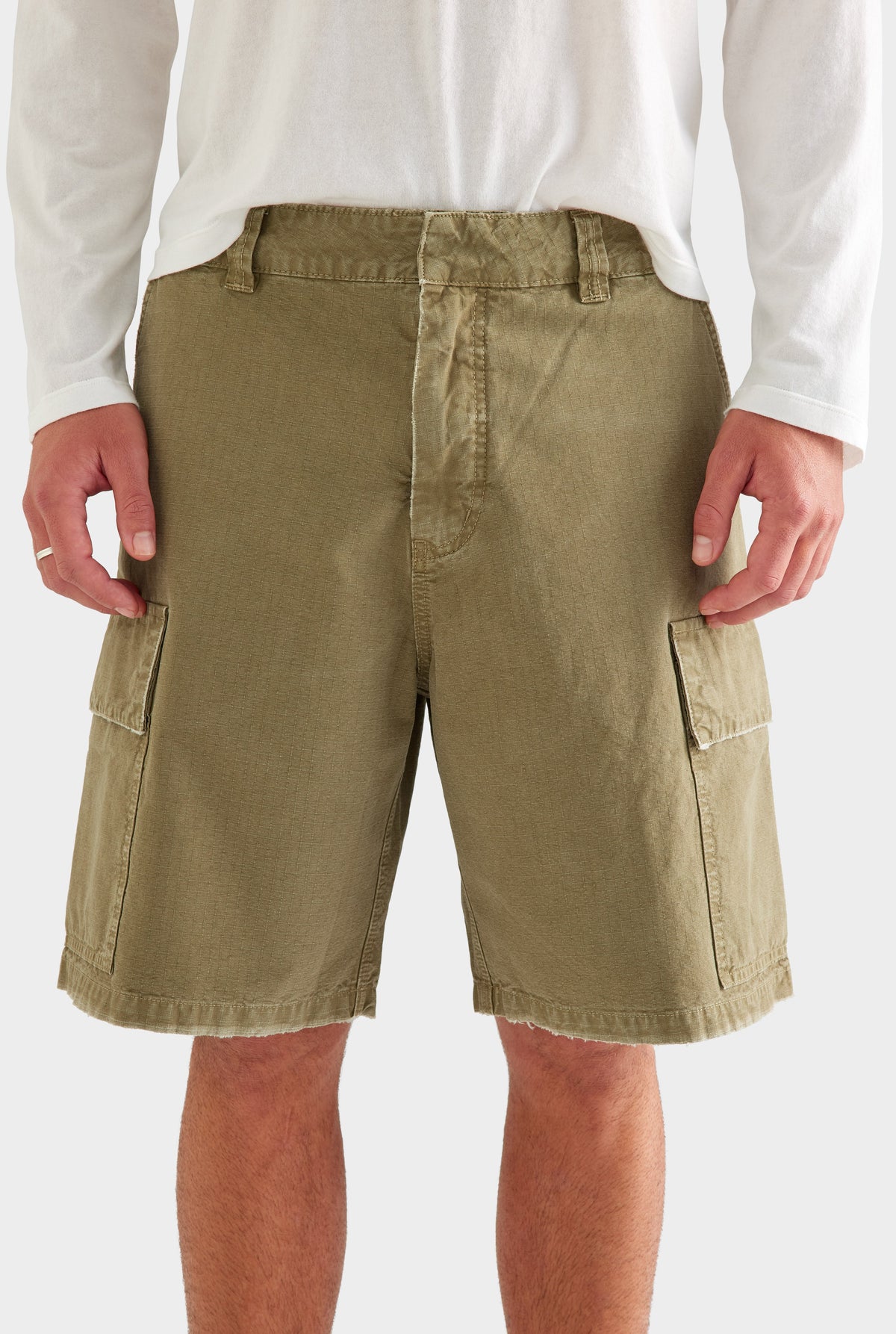 Ripstop Cargo Short - Dried Herb [[AU_MEDIA:gid://shopify/MediaImage/27759807266903]]