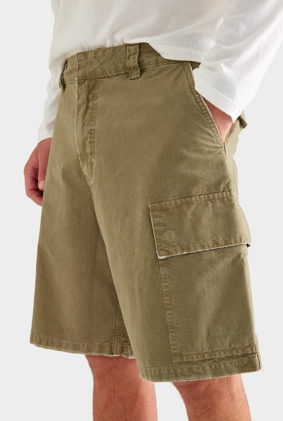 Ripstop Cargo Short - Dried Herb [[AU_MEDIA:gid://shopify/MediaImage/27759809364055]]