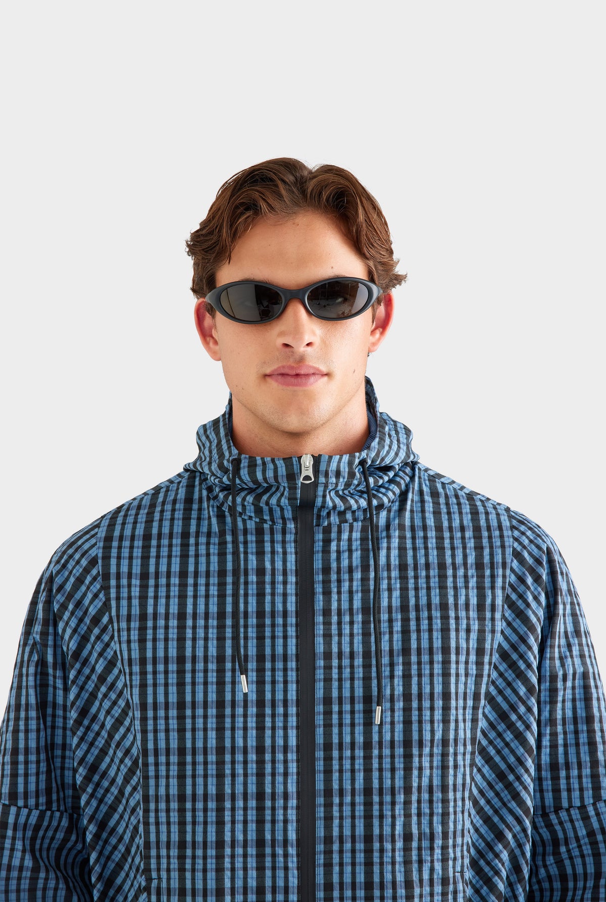 Check Hooded Windbreaker - Blue Check [[AU_MEDIA:gid://shopify/MediaImage/27759828664407]]