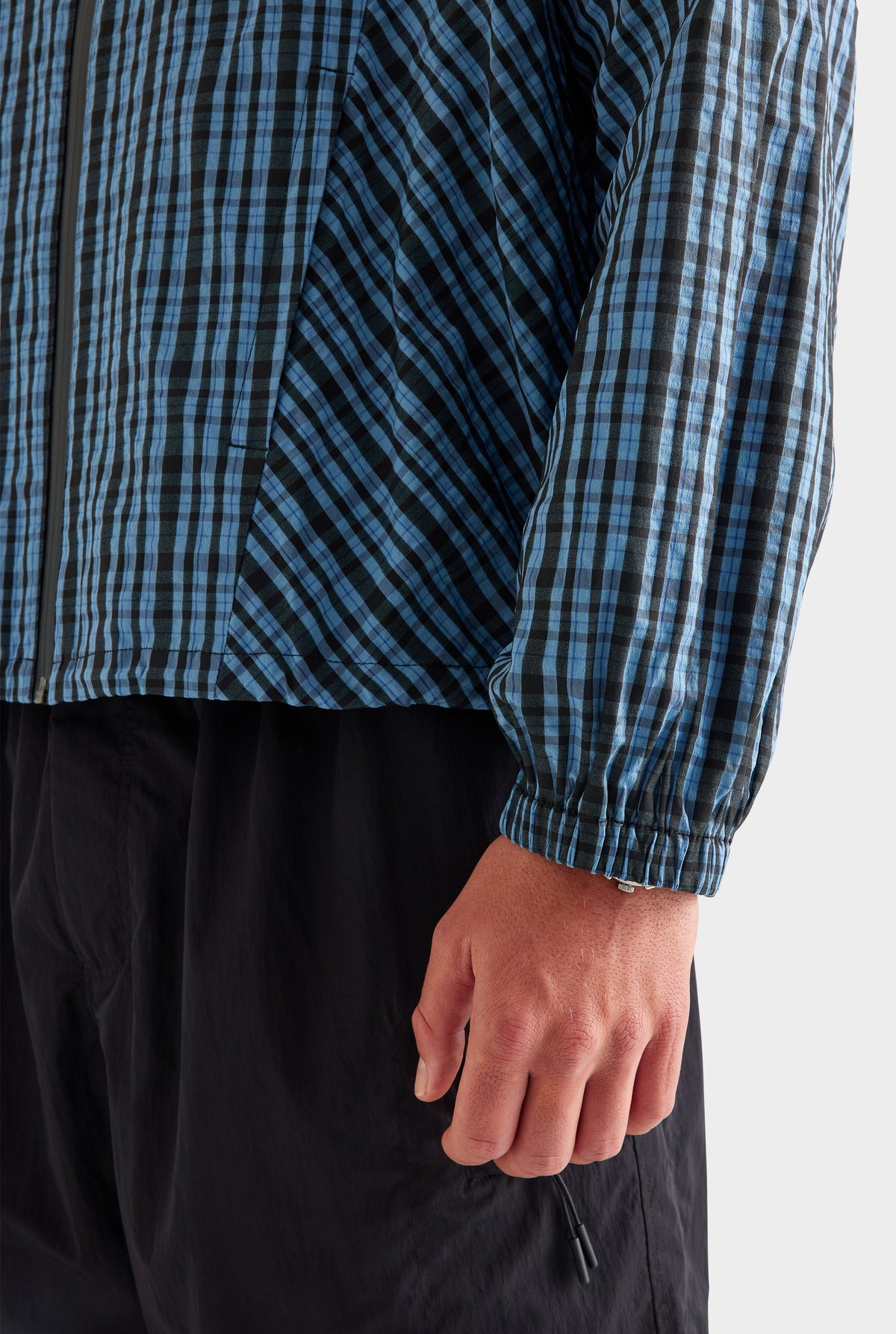 Check Hooded Windbreaker - Blue Check [[AU_MEDIA:gid://shopify/MediaImage/27759828828247]]