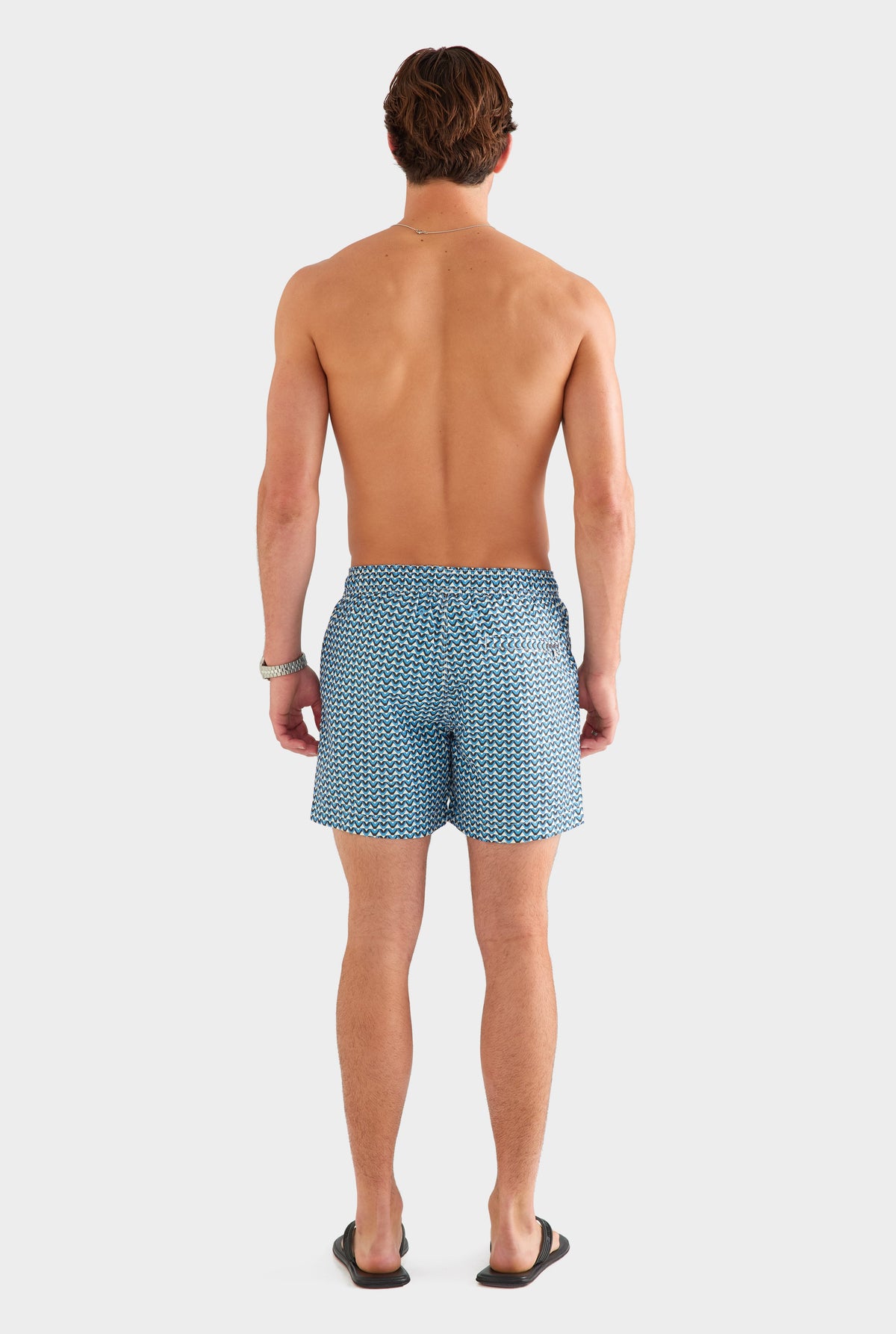 Printed Swim Short - Ocean Blue/Cacao V Monogram [[AU_MEDIA:gid://shopify/MediaImage/27955551240279]]