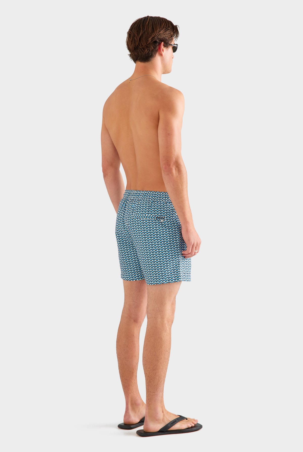 Printed Swim Short - Ocean Blue/Cacao V Monogram [[AU_MEDIA:gid://shopify/MediaImage/27955551010903]]