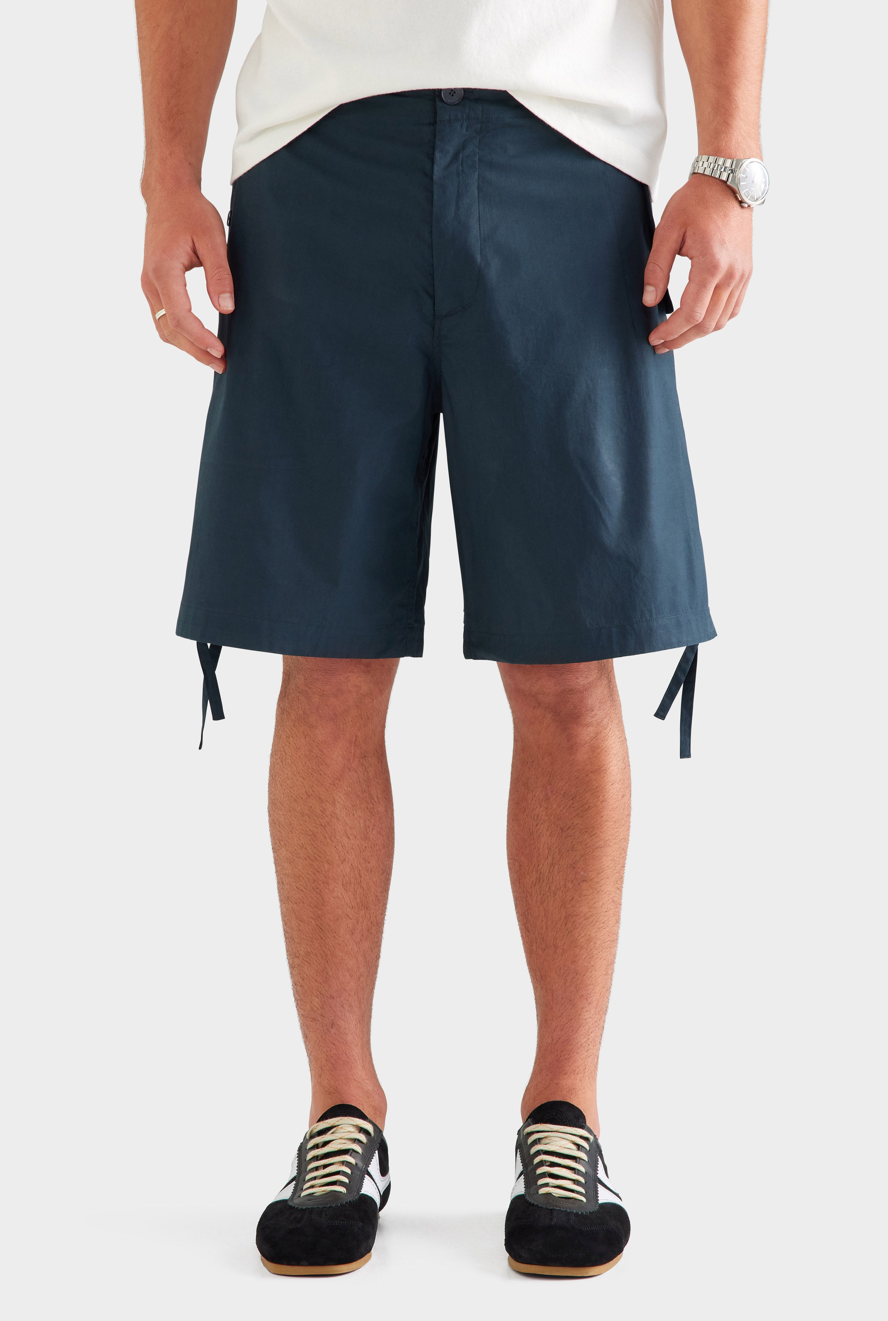 Cotton Poplin Parachute Short - Navy [[AU_MEDIA:gid://shopify/MediaImage/27957249179735]]