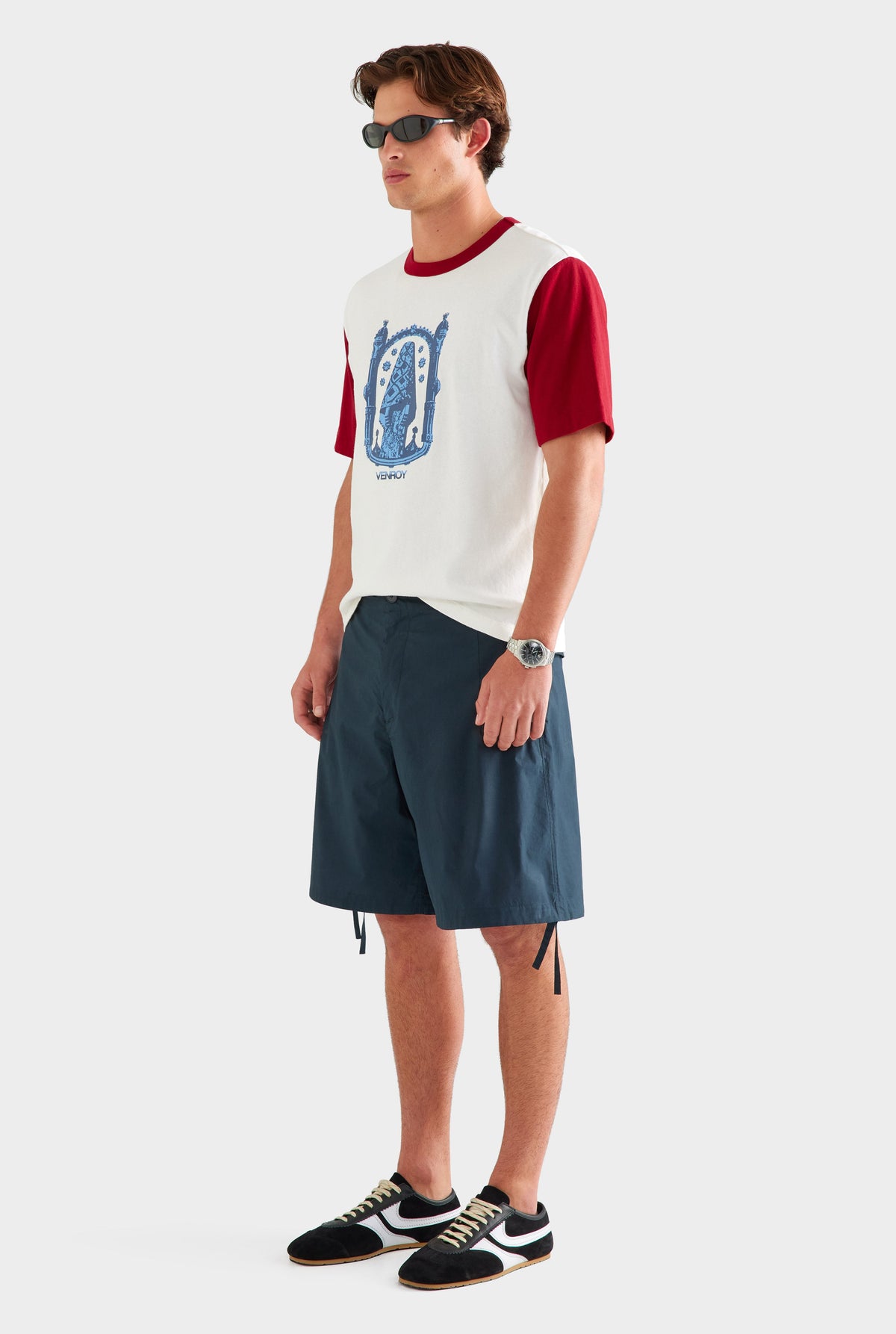 Cotton Poplin Parachute Short - Navy [[AU_MEDIA:gid://shopify/MediaImage/27957251637335]]