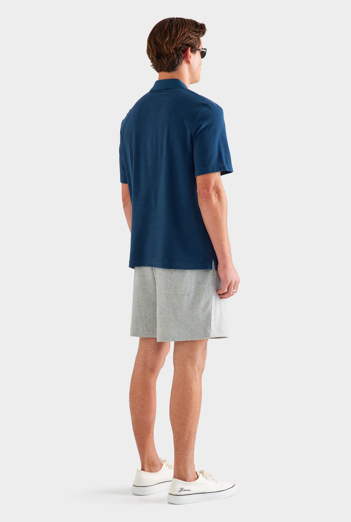 Lightweight Jersey Track Short - Grey Marl/Gaudi Chimney [[AU_MEDIA:gid://shopify/MediaImage/27957240594519]]