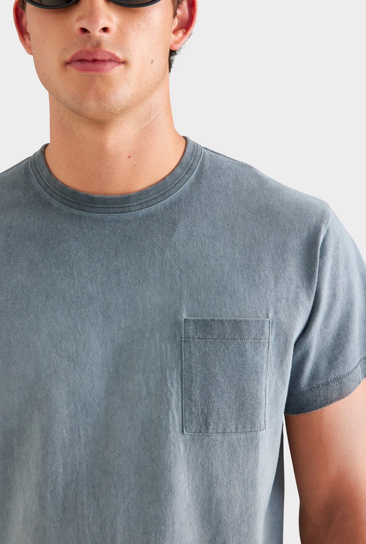 Cotton Slub Pocket Tee - Washed Ink [[AU_MEDIA:gid://shopify/MediaImage/27955558613079]]