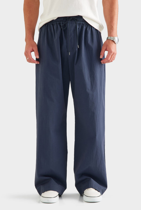 Cotton Twill Elasticated Baggy Pant - Navy [[AU_MEDIA:gid://shopify/MediaImage/27766056091735]]