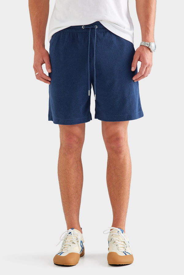 Terry Lounge Short - Navy [[AU_MEDIA:gid://shopify/MediaImage/27955573784663]]