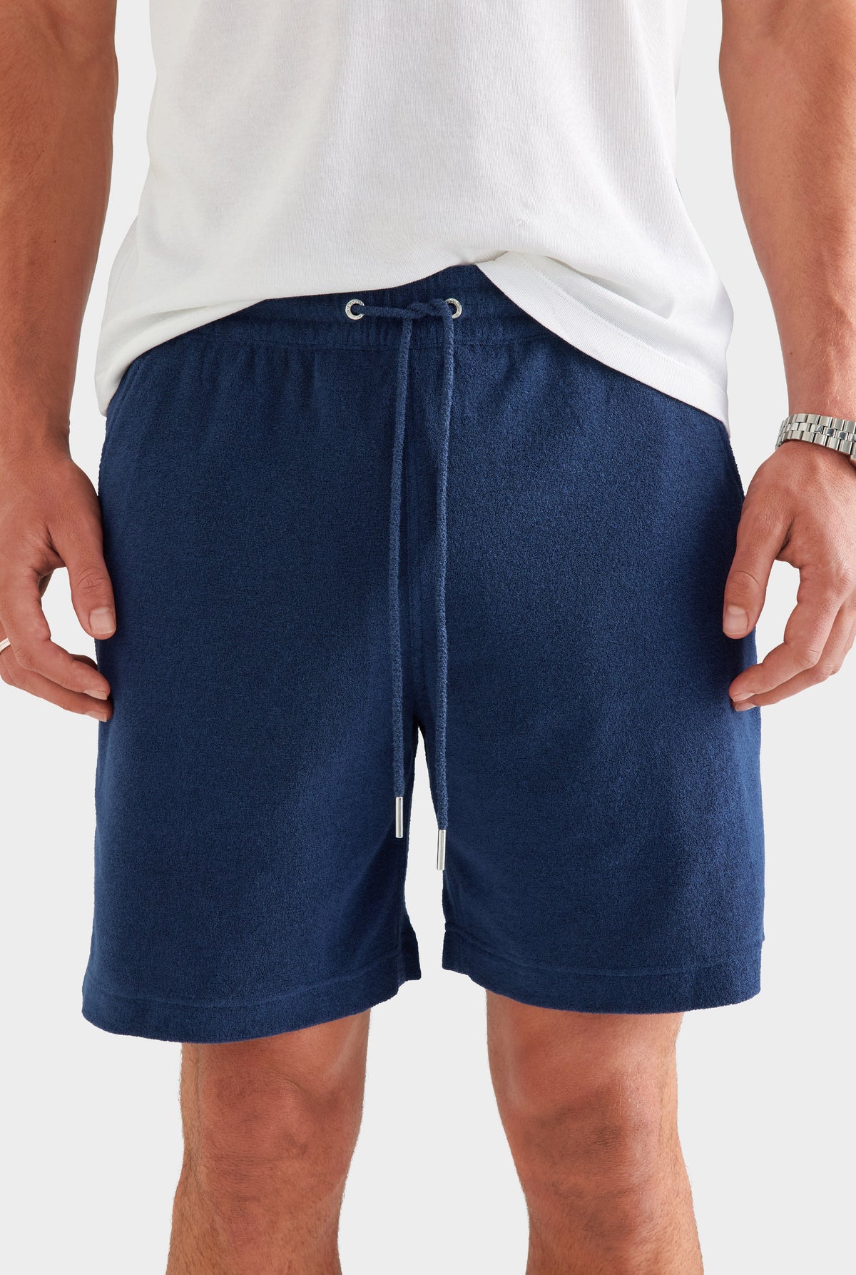 Terry Lounge Short - Navy [[AU_MEDIA:gid://shopify/MediaImage/27955574079575]]