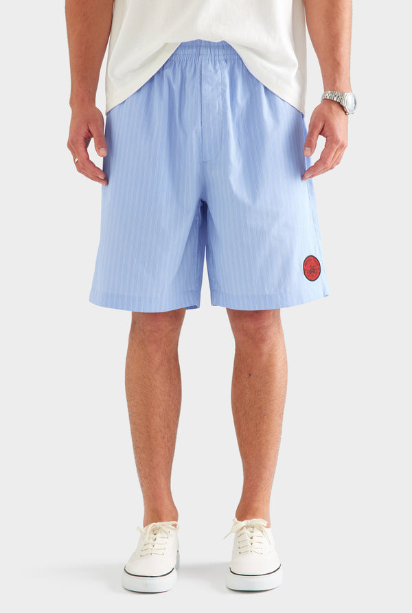 Longline Stripe Boxer Short - Blue/White Stripe [[AU_MEDIA:gid://shopify/MediaImage/27955574210647]]
