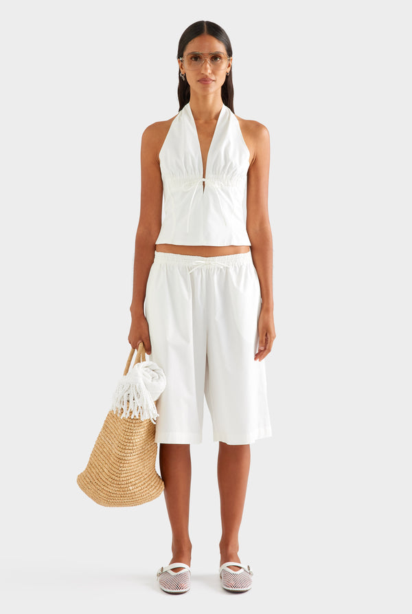 Cotton Bermuda Short - White [[AU_MEDIA:gid://shopify/MediaImage/27756974506071]]