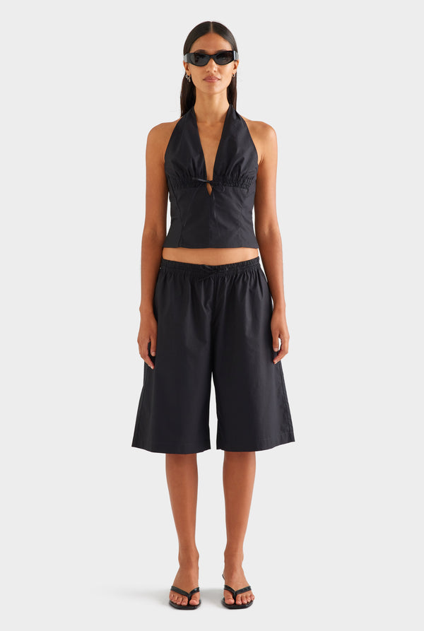 Cotton Bermuda Short - Black [[AU_MEDIA:gid://shopify/MediaImage/27756875317335]]