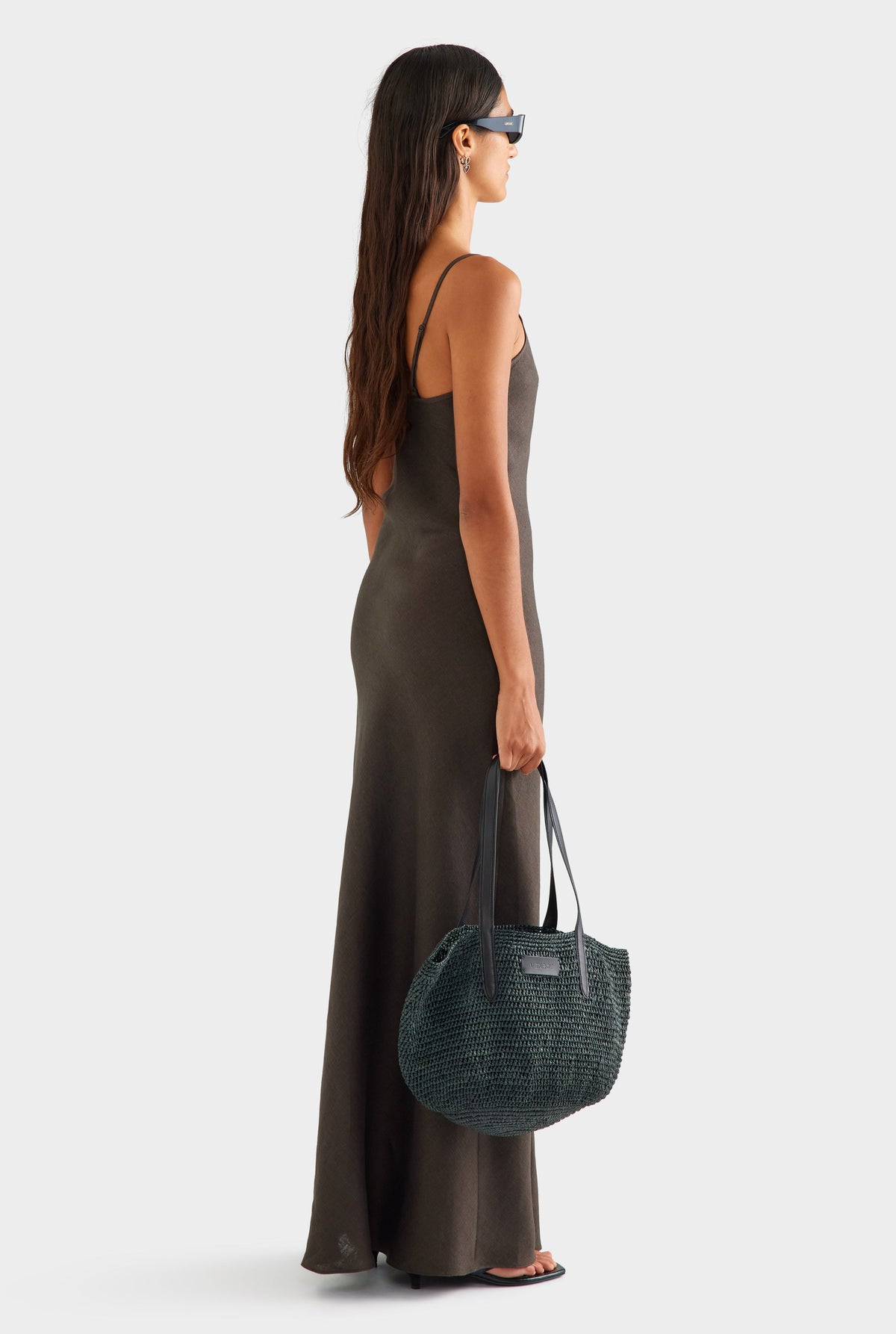Linen Slip Dress - Cacao [[AU_MEDIA:gid://shopify/MediaImage/27756879413335]]