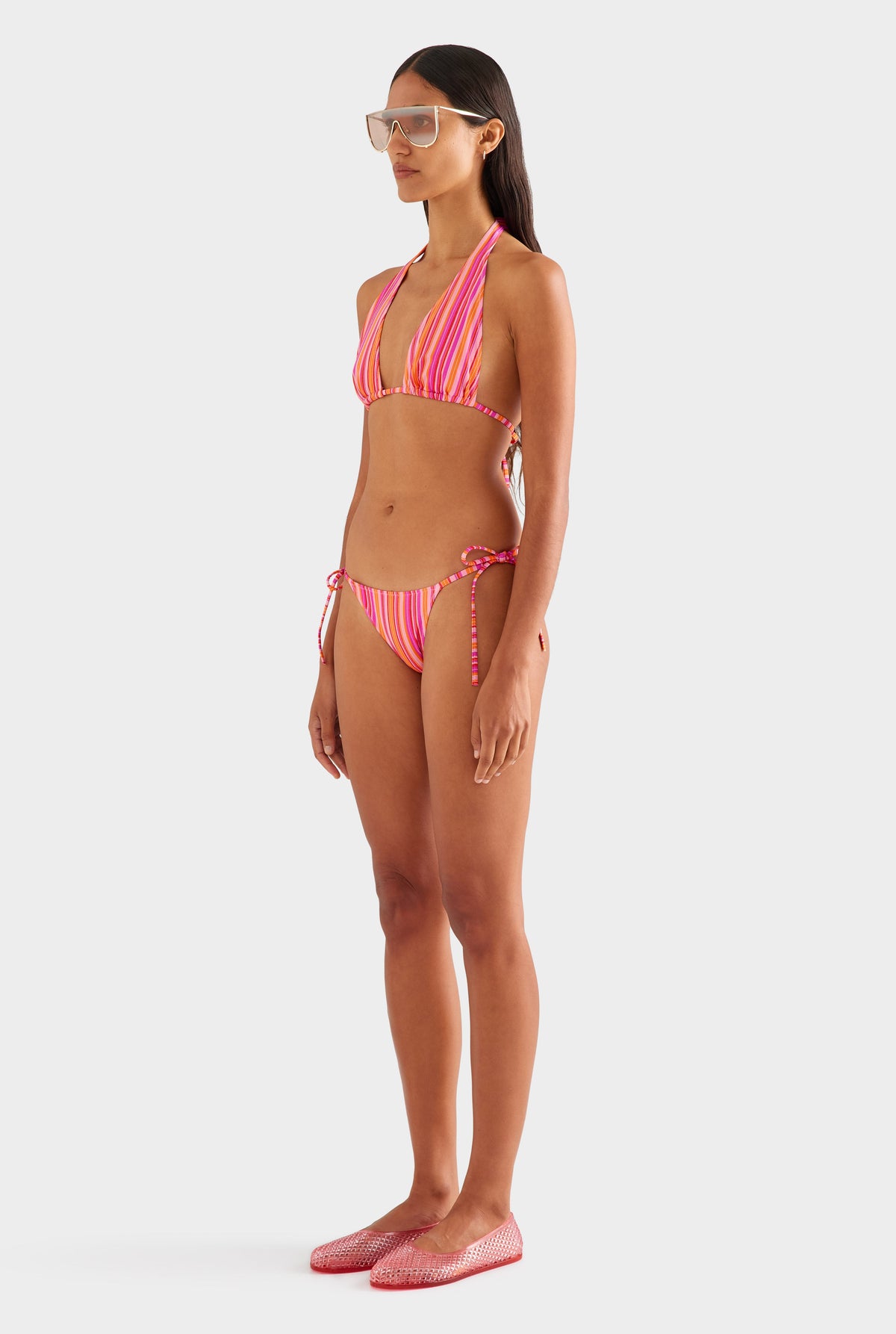 Stripe High Tri - Pink/Orange Stripe [[AU_MEDIA:gid://shopify/MediaImage/27957112078423]]
