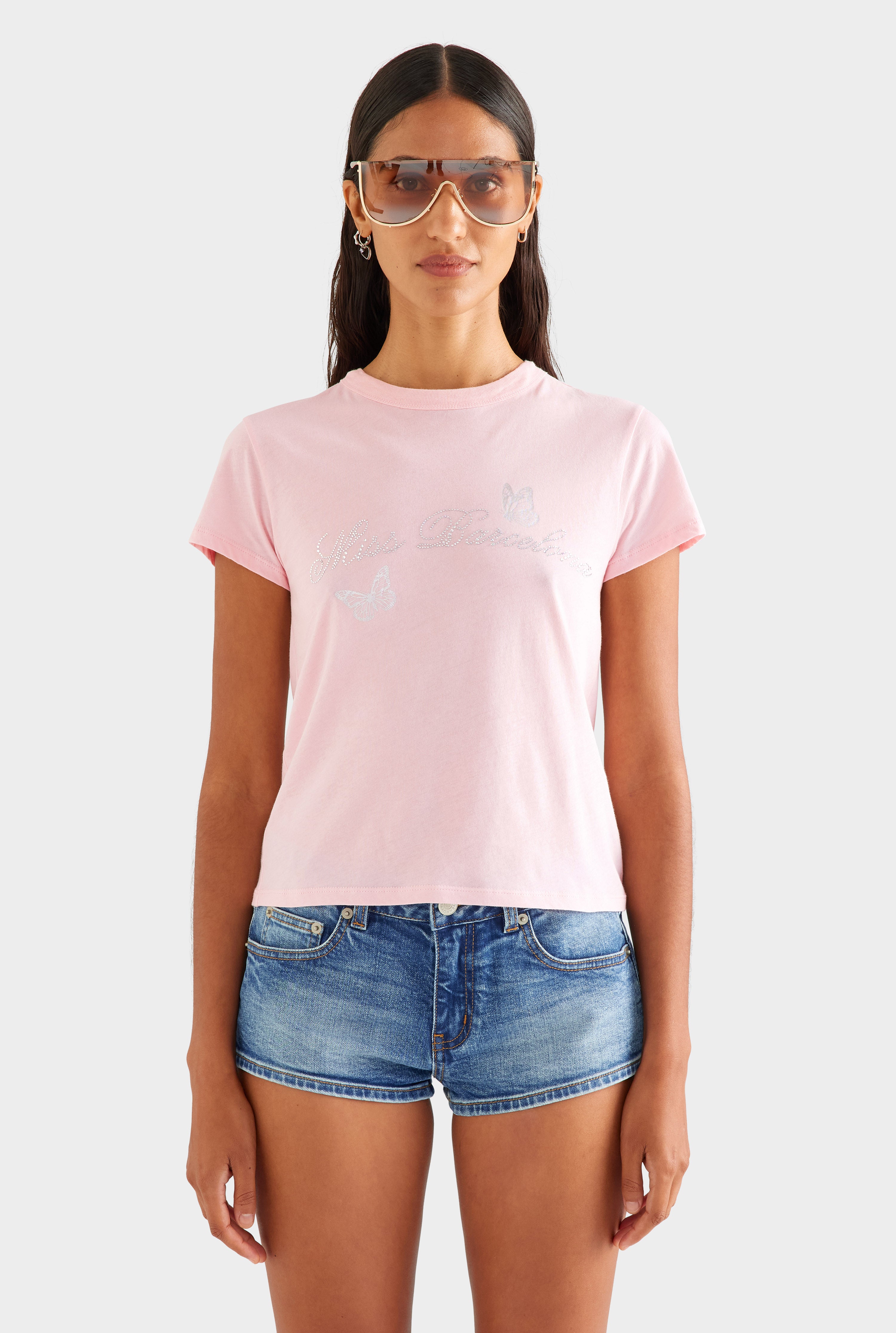 Lightweight Cotton Baby Tee - Pink/Miss Barcelona [[AU_MEDIA:gid://shopify/MediaImage/27957281816663]]