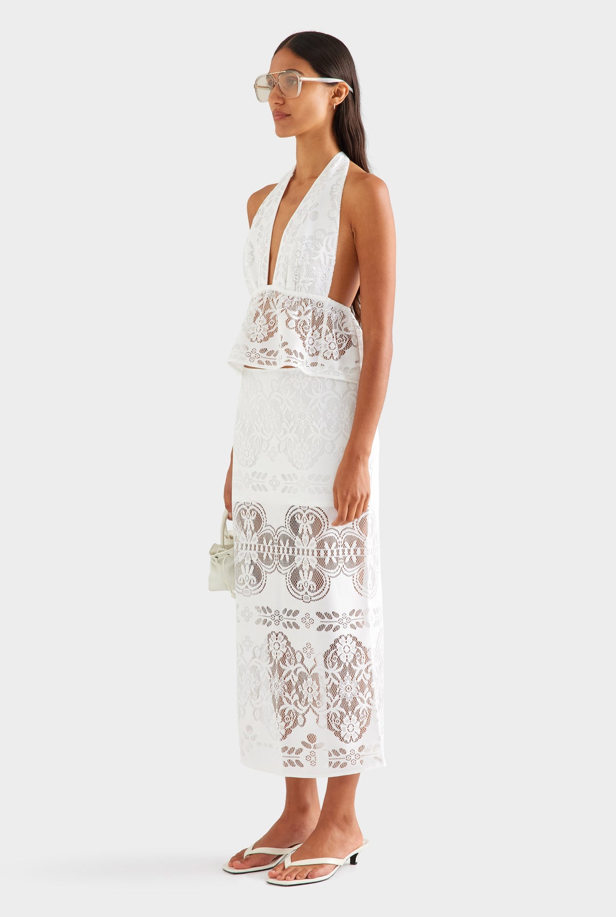 Lace Midi Skirt - Off White [[AU_MEDIA:gid://shopify/MediaImage/27957188690007]]