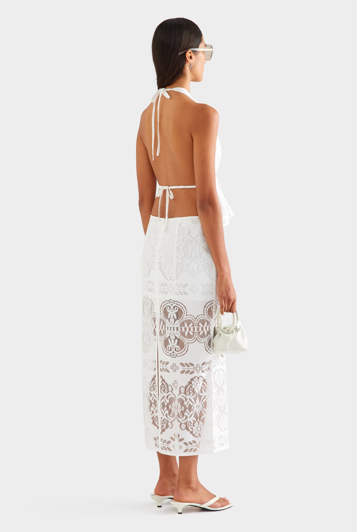Lace Midi Skirt - Off White [[AU_MEDIA:gid://shopify/MediaImage/27957192196183]]