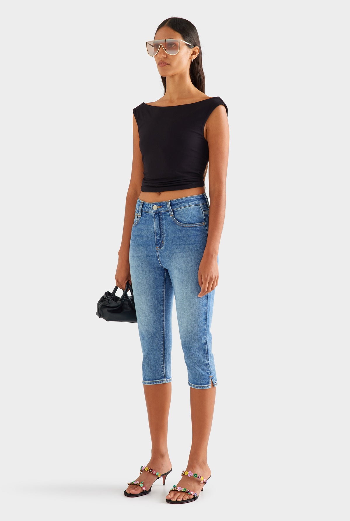 Denim Capri - Vintage Mid Indigo [[AU_MEDIA:gid://shopify/MediaImage/27957006696535]]