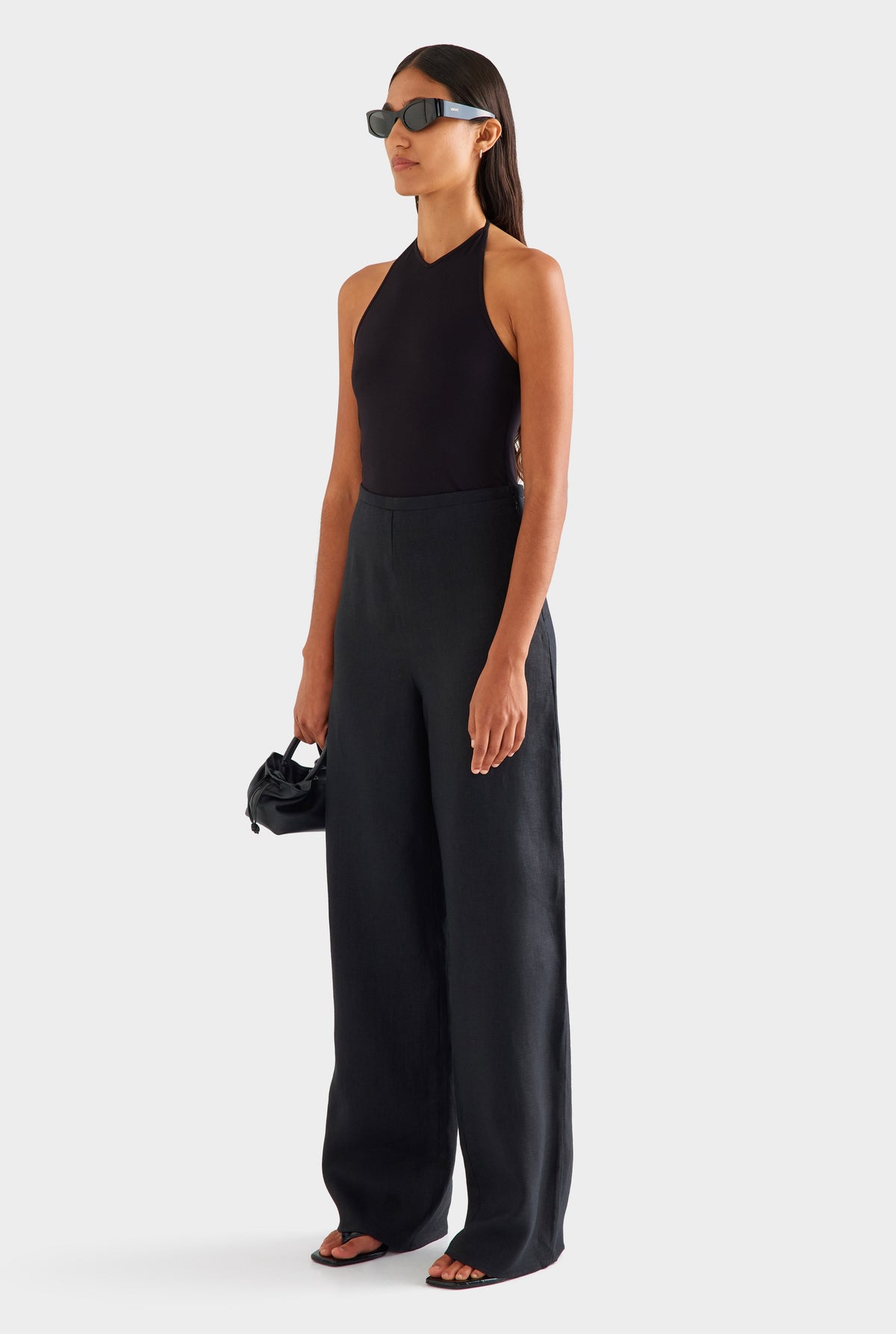 Linen Relaxed Pant - Black [[AU_MEDIA:gid://shopify/MediaImage/27957012070487]]