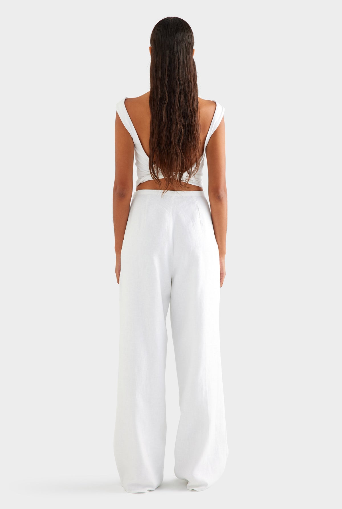 Linen Relaxed Pant - White [[AU_MEDIA:gid://shopify/MediaImage/27957022457943]]
