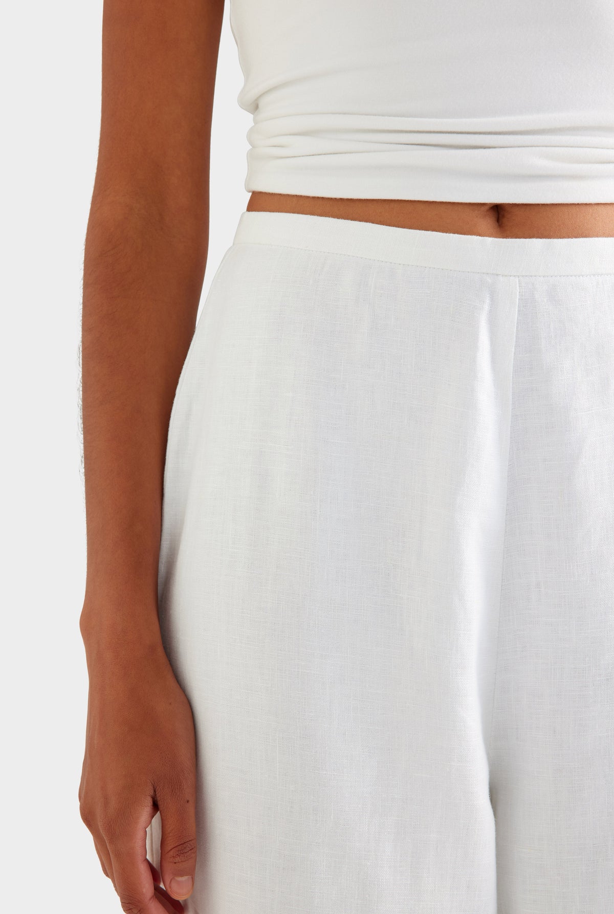 Linen Relaxed Pant - White [[AU_MEDIA:gid://shopify/MediaImage/27957023670359]]