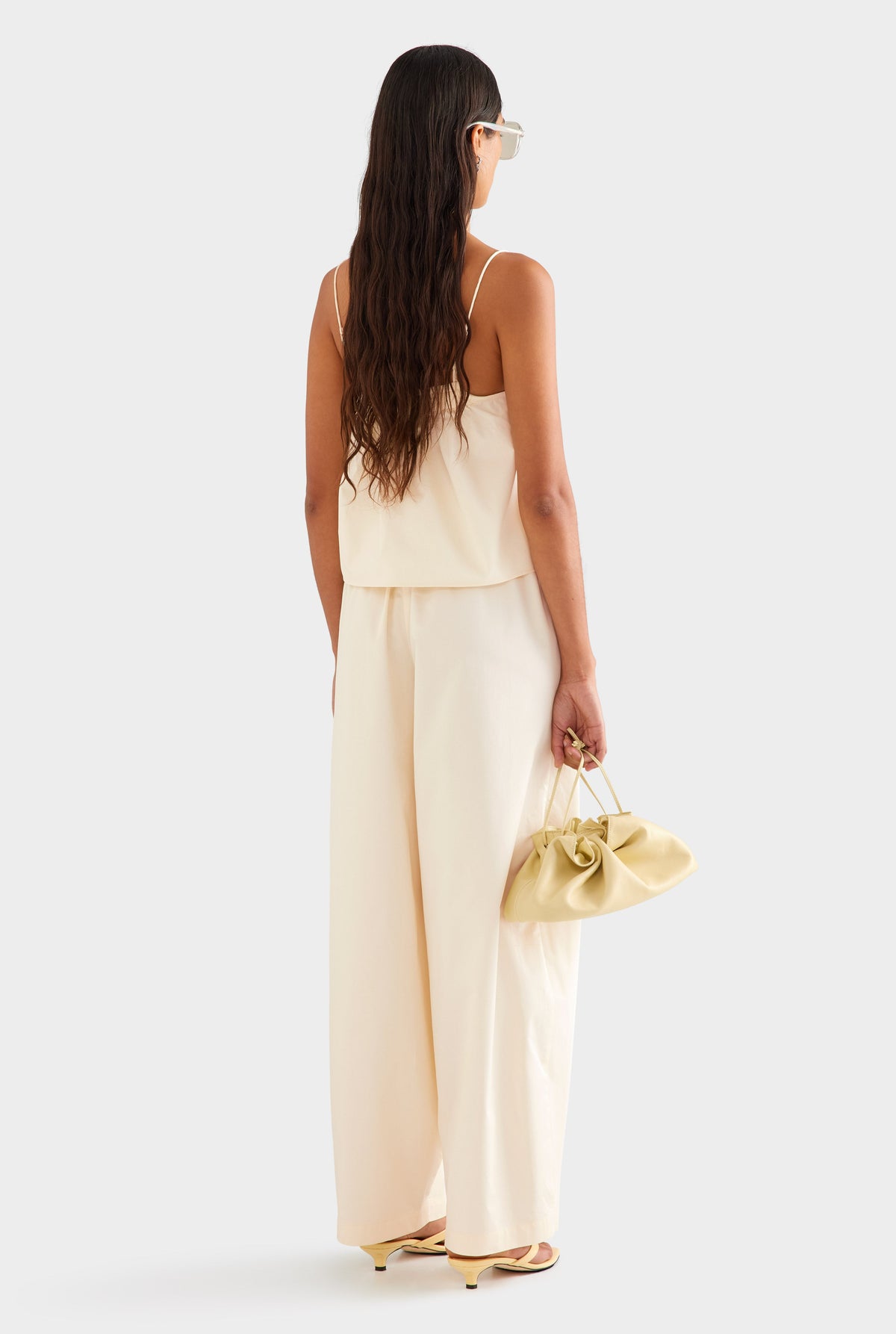 Double Elastic Cotton Twill Pant - Buttercream [[AU_MEDIA:gid://shopify/MediaImage/27957027733591]]