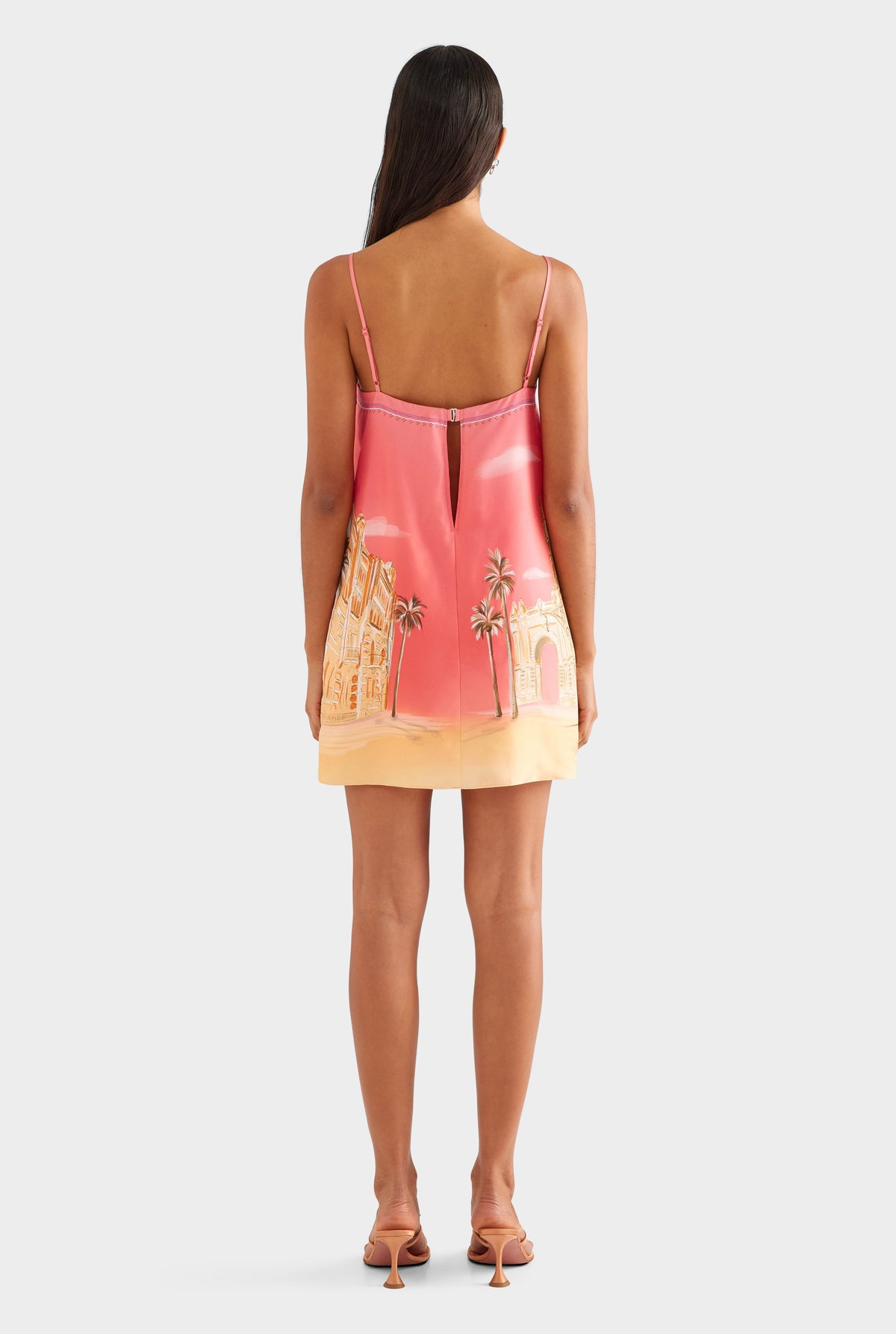 Silk Twill Mini Dress - Casa Batlló [[AU_MEDIA:gid://shopify/MediaImage/27957096841303]]