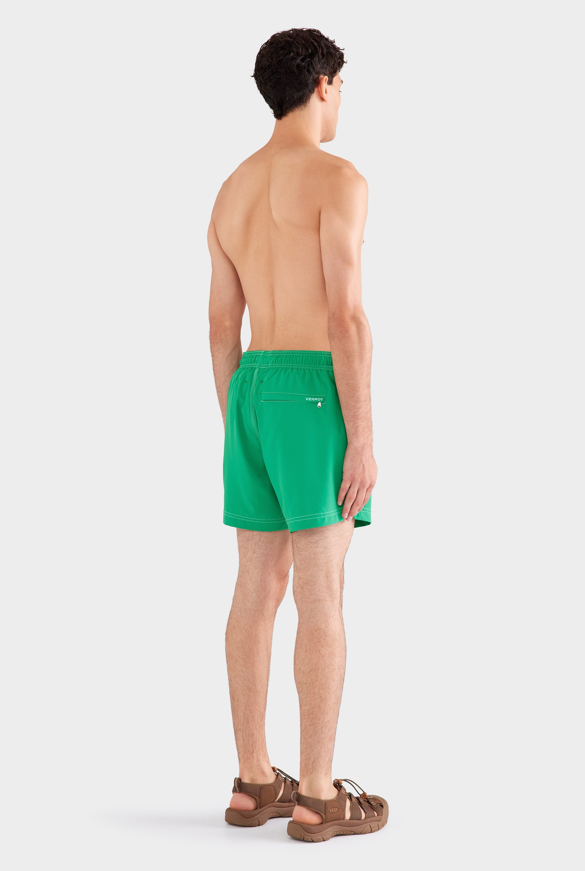 Solid Stretch Swim Short - Jade Green