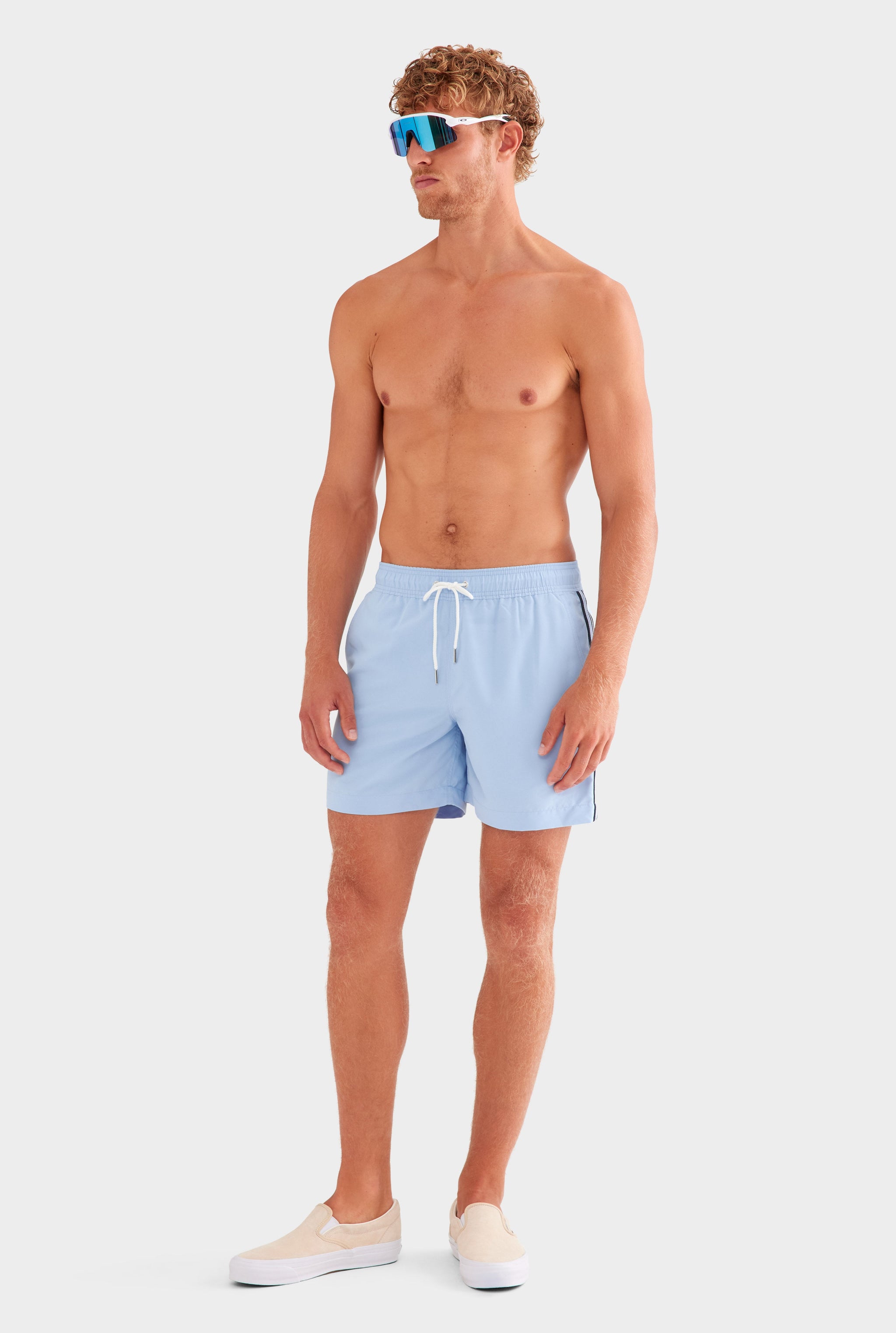 Solid Swim Short - Powder Blue