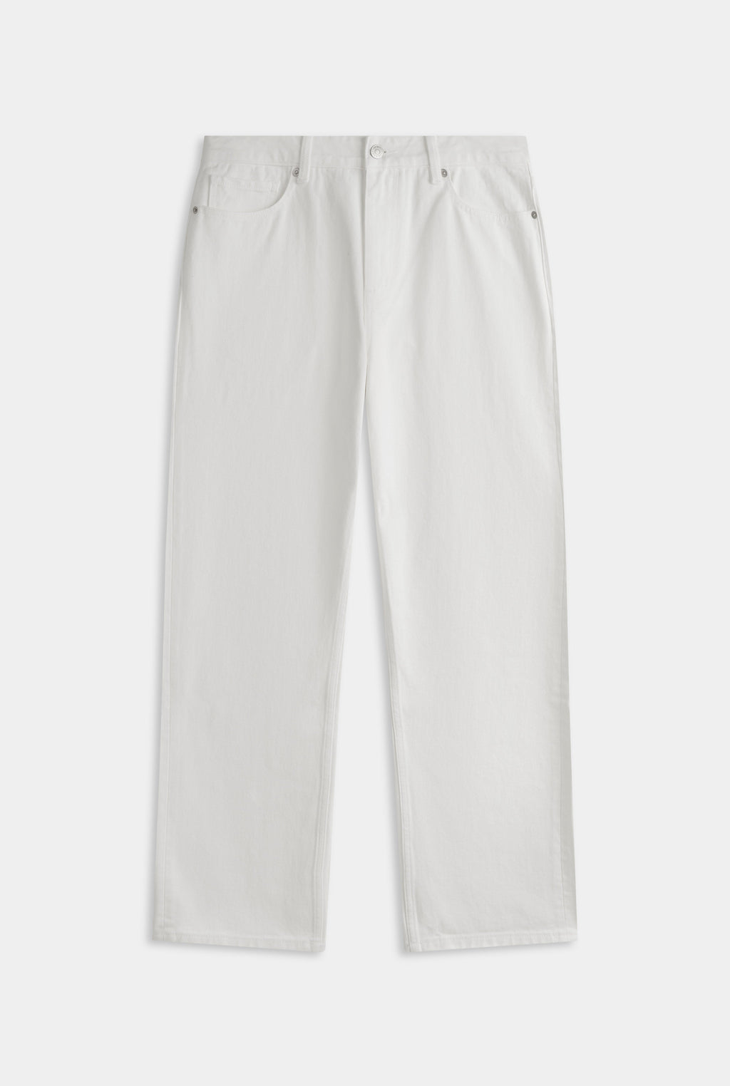 Straight Leg Denim Jean - White