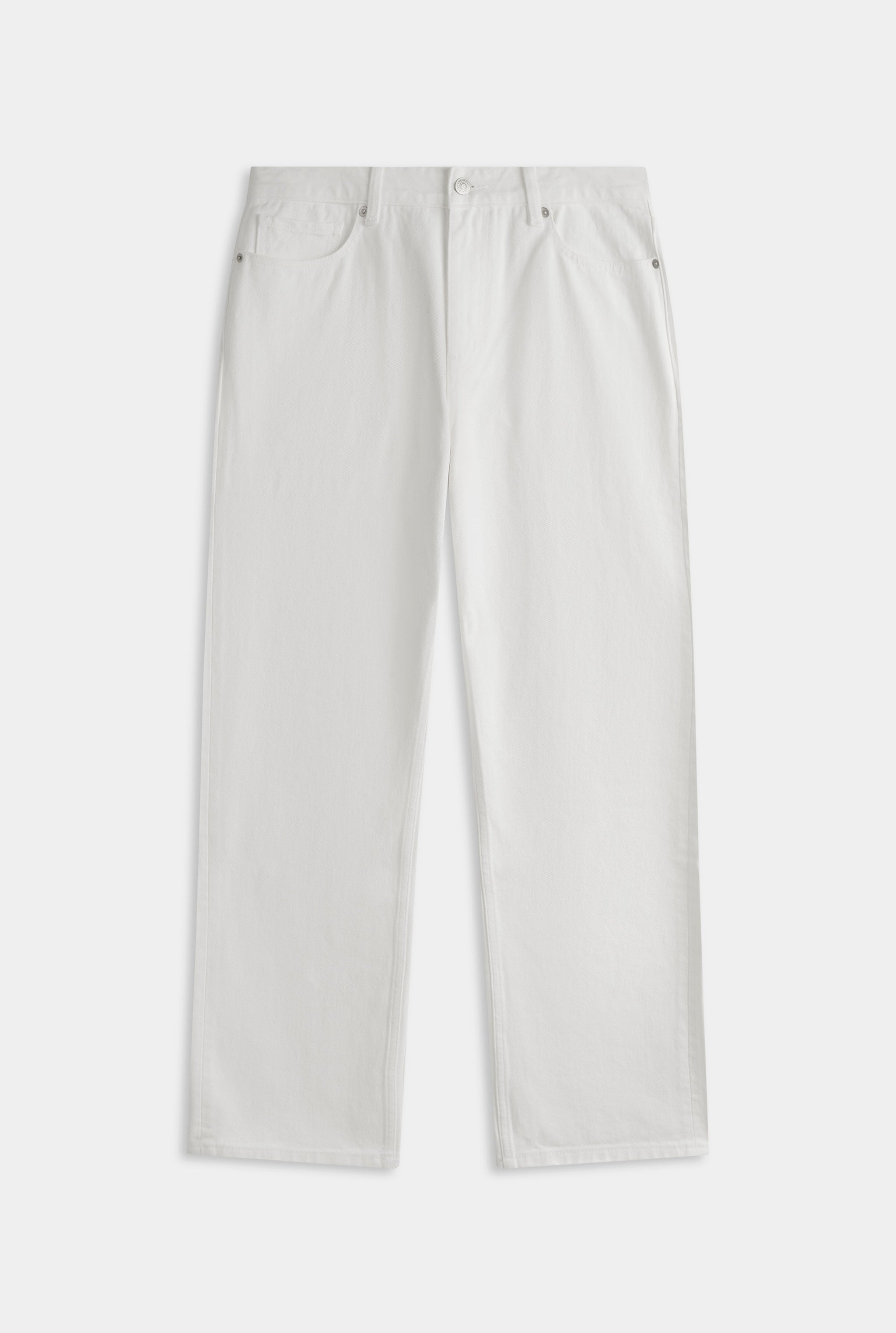 Straight Leg Denim Jean - White