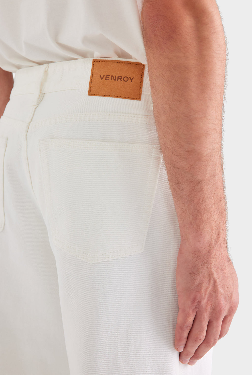 Straight Leg Denim Jean - White