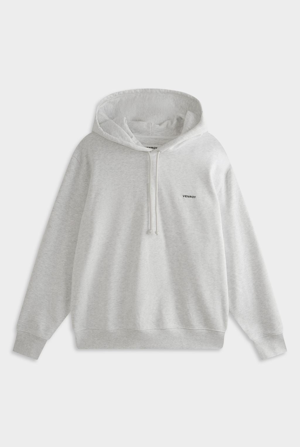 Fleece Track Hoodie - Light Grey Marl