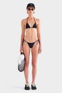 Tie Side Bikini Brief - Black