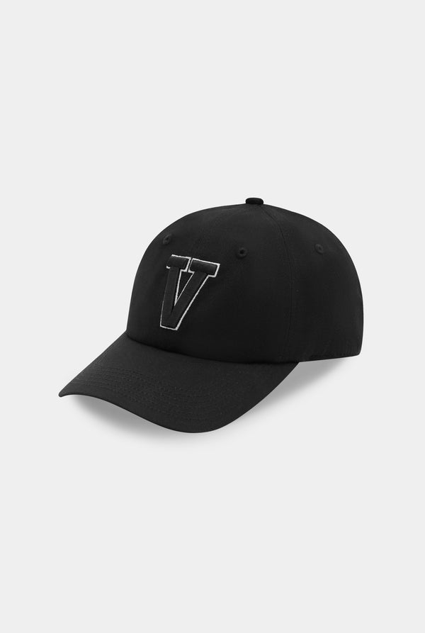 Venroy Varsity Cotton Logo Cap - Black