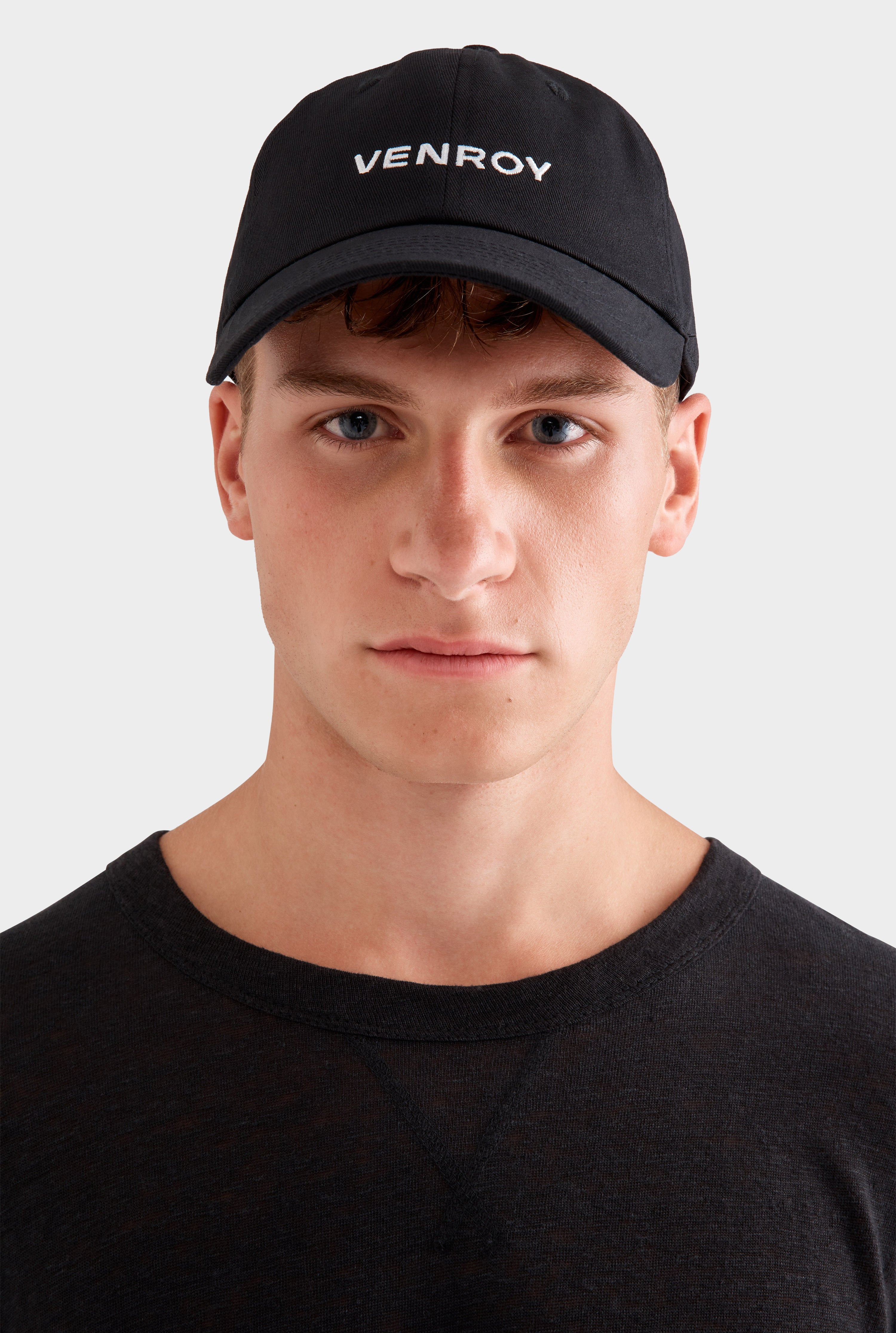 Venroy Cotton Logo Cap - Black