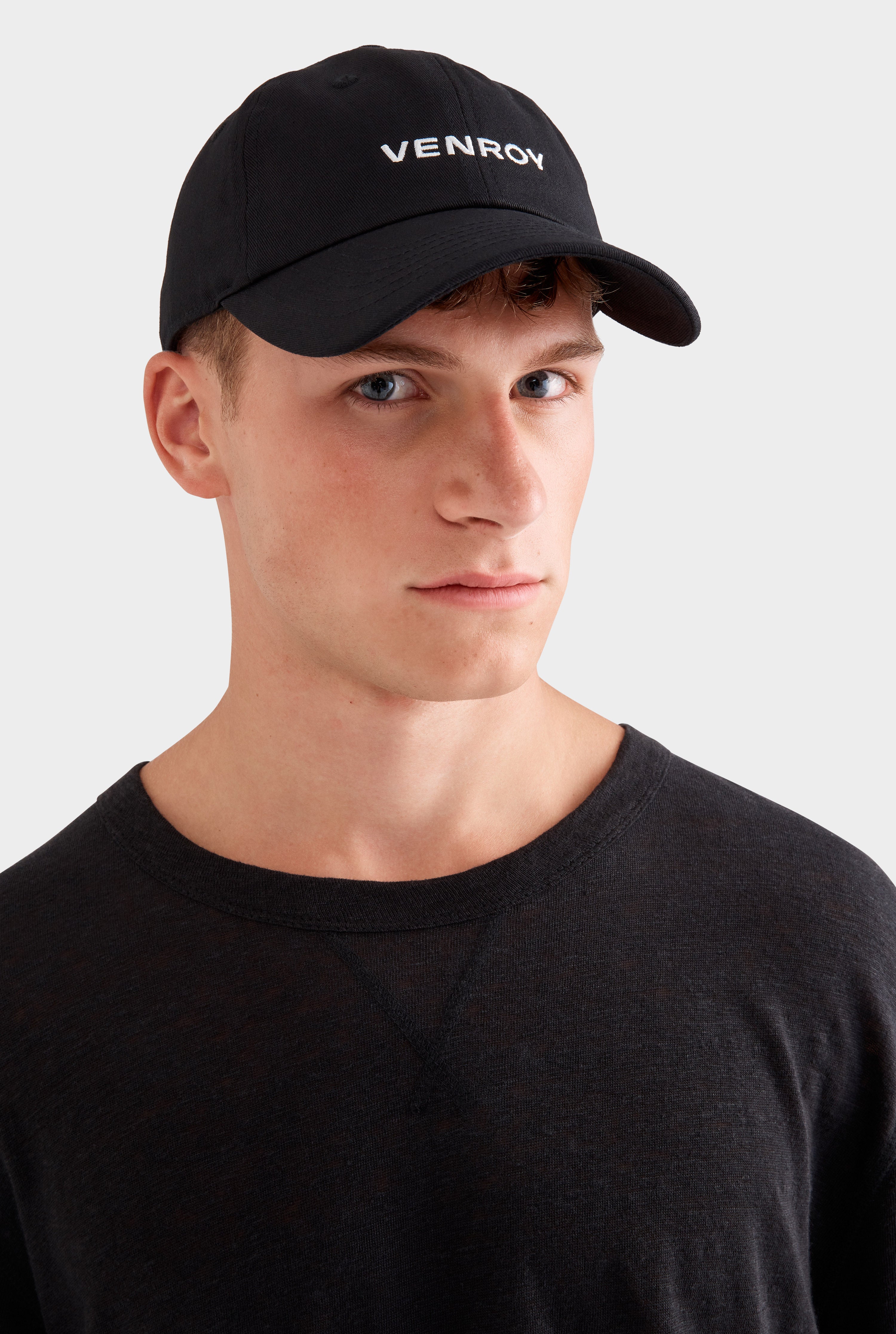 Venroy Cotton Logo Cap - Black