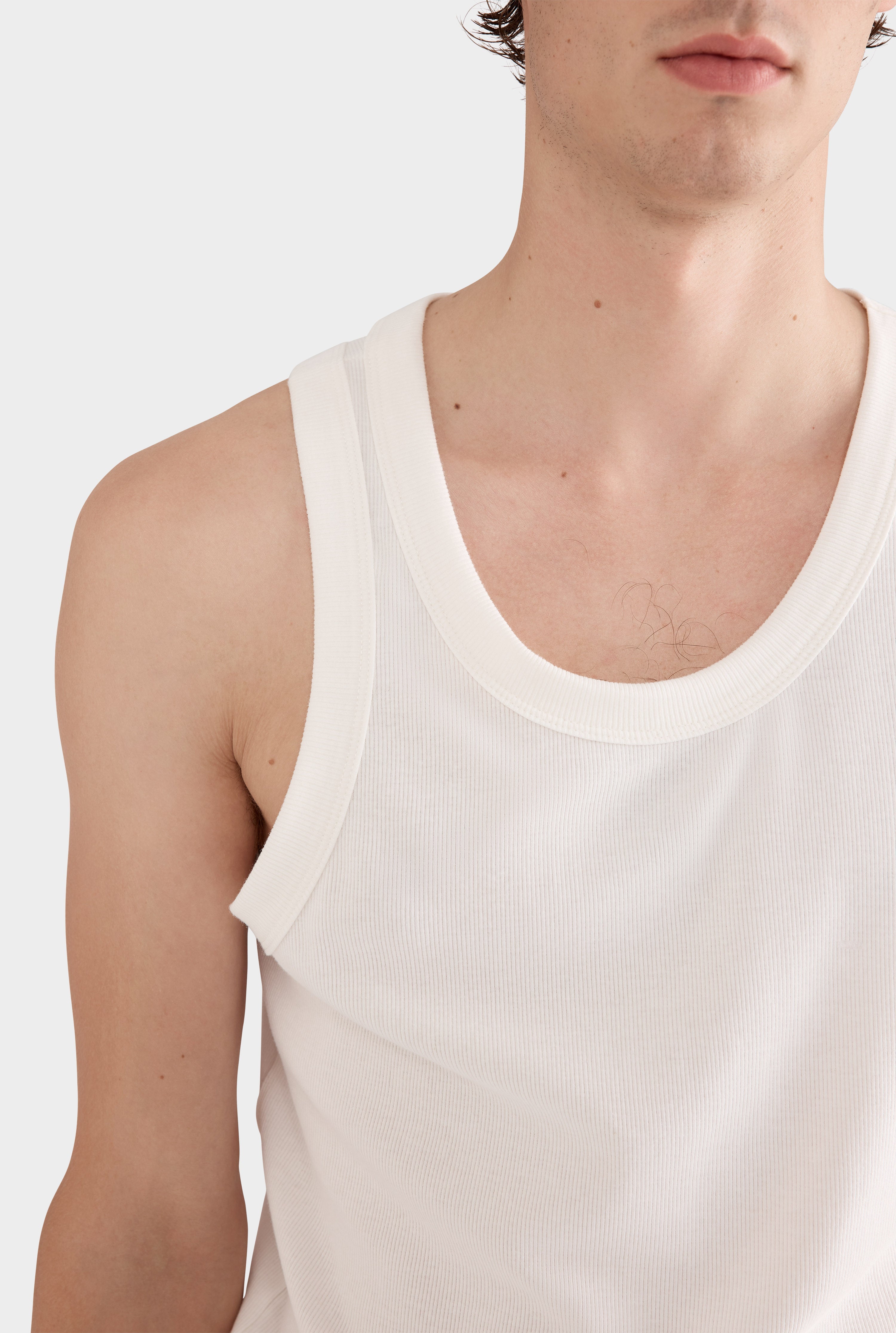 Jersey Rib Tank - Off White