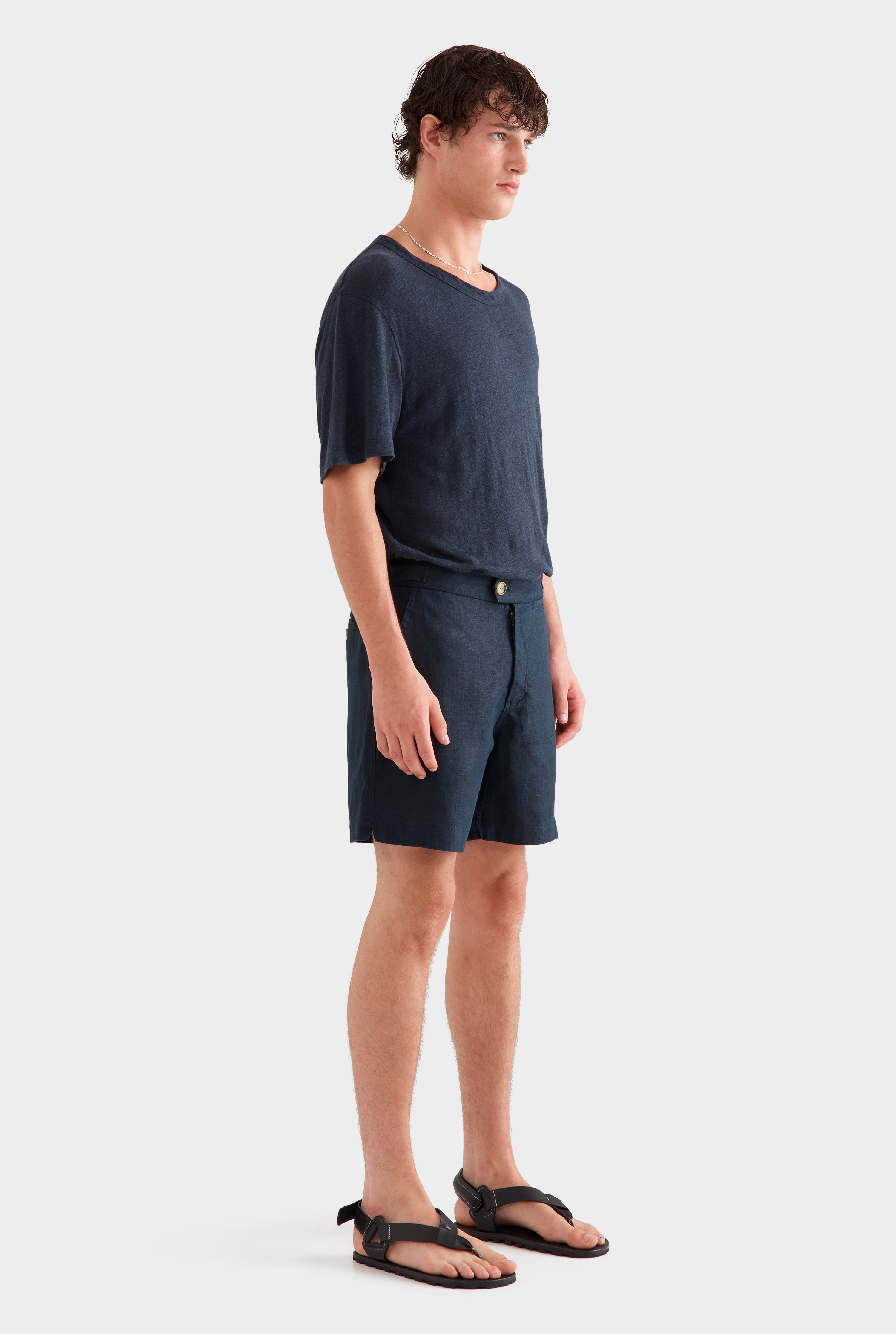 Side Tab Short - Navy