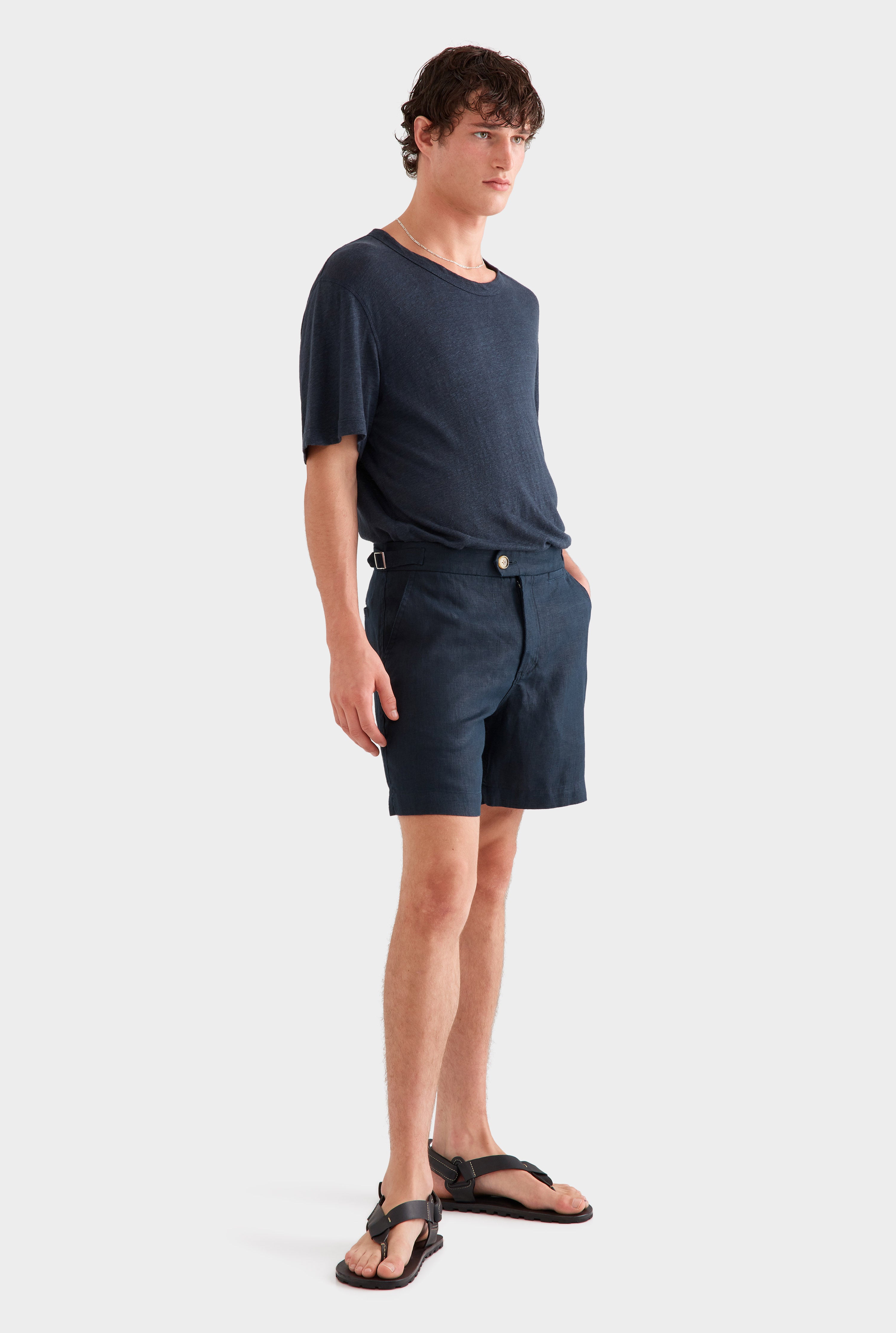 Side Tab Short - Navy