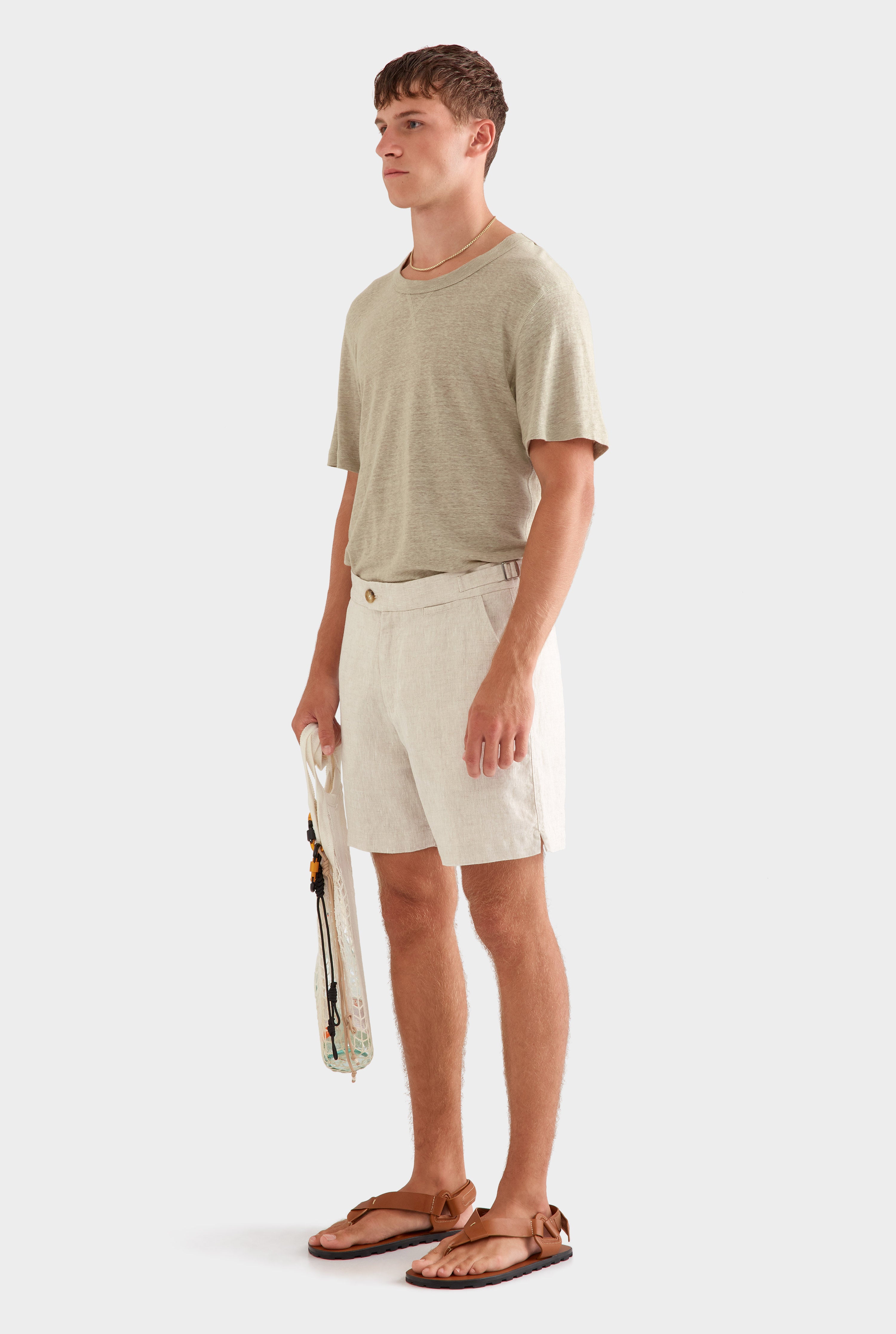 Side Tab Short - Sand