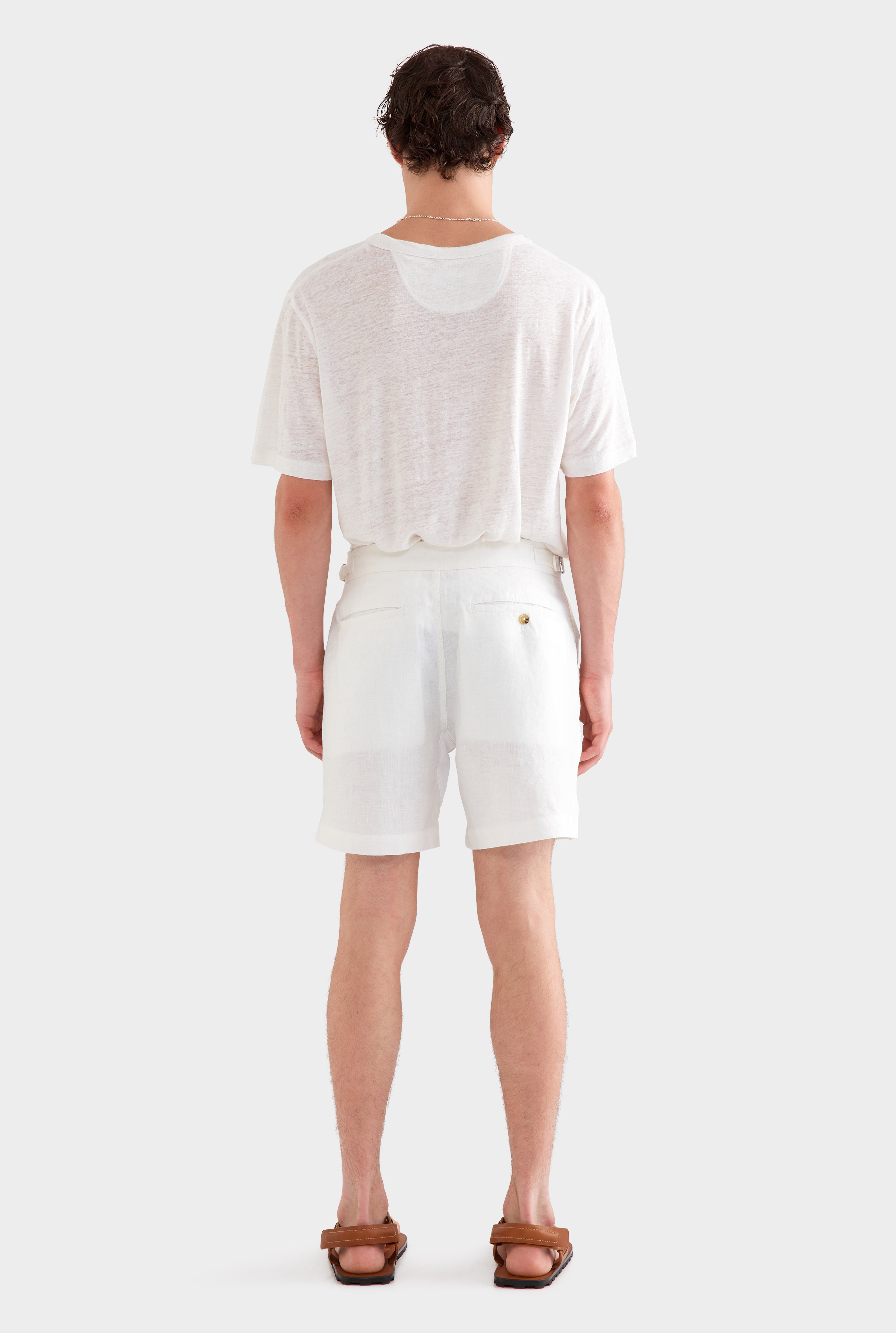 Side Tab Shorts - White