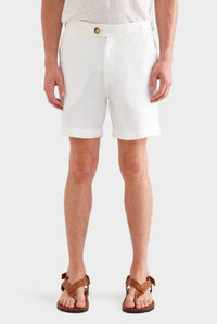 Side Tab Shorts - White