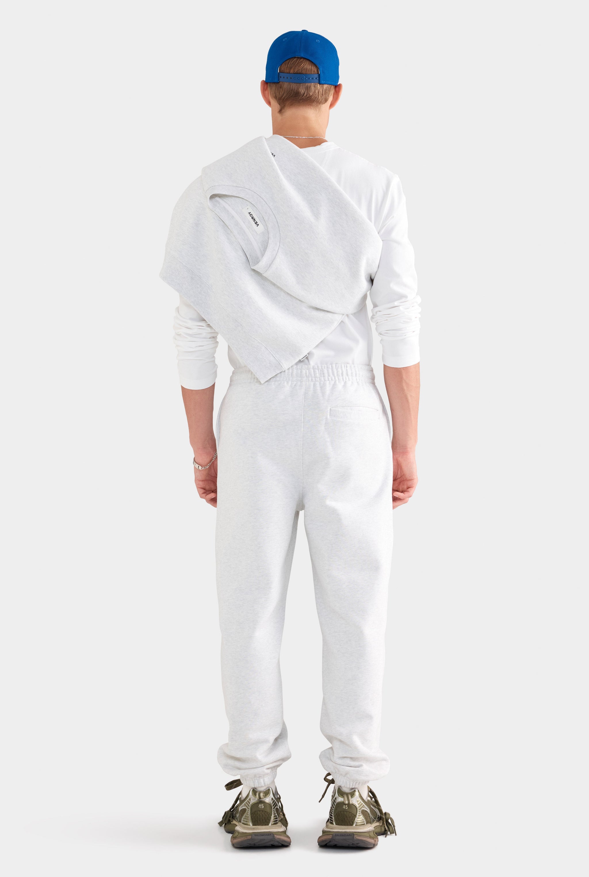 Fleece Track Pant - Light Grey Marl